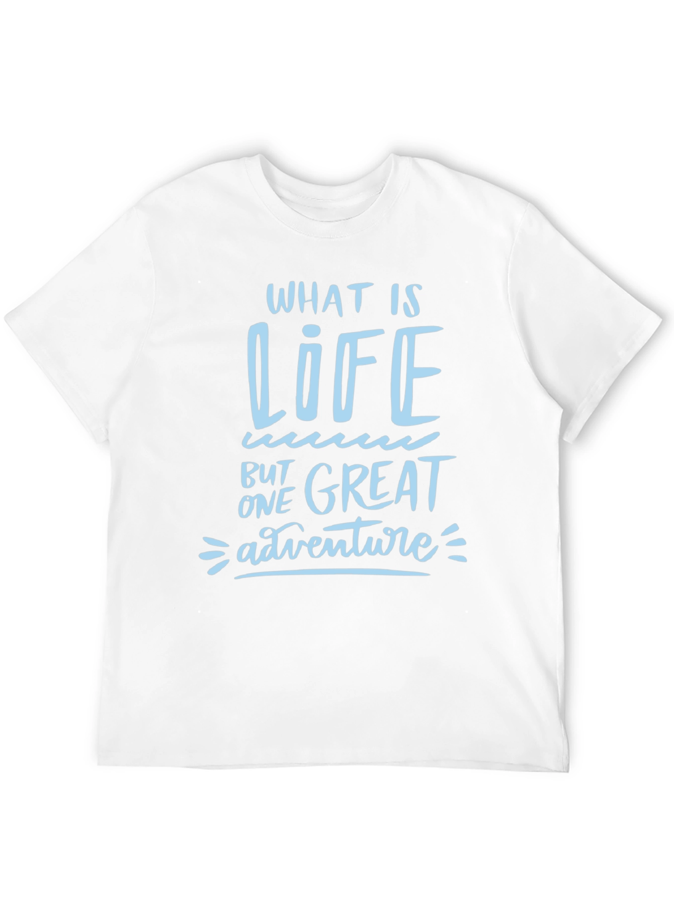 Life is One Great Adventure Black Graphic Tee