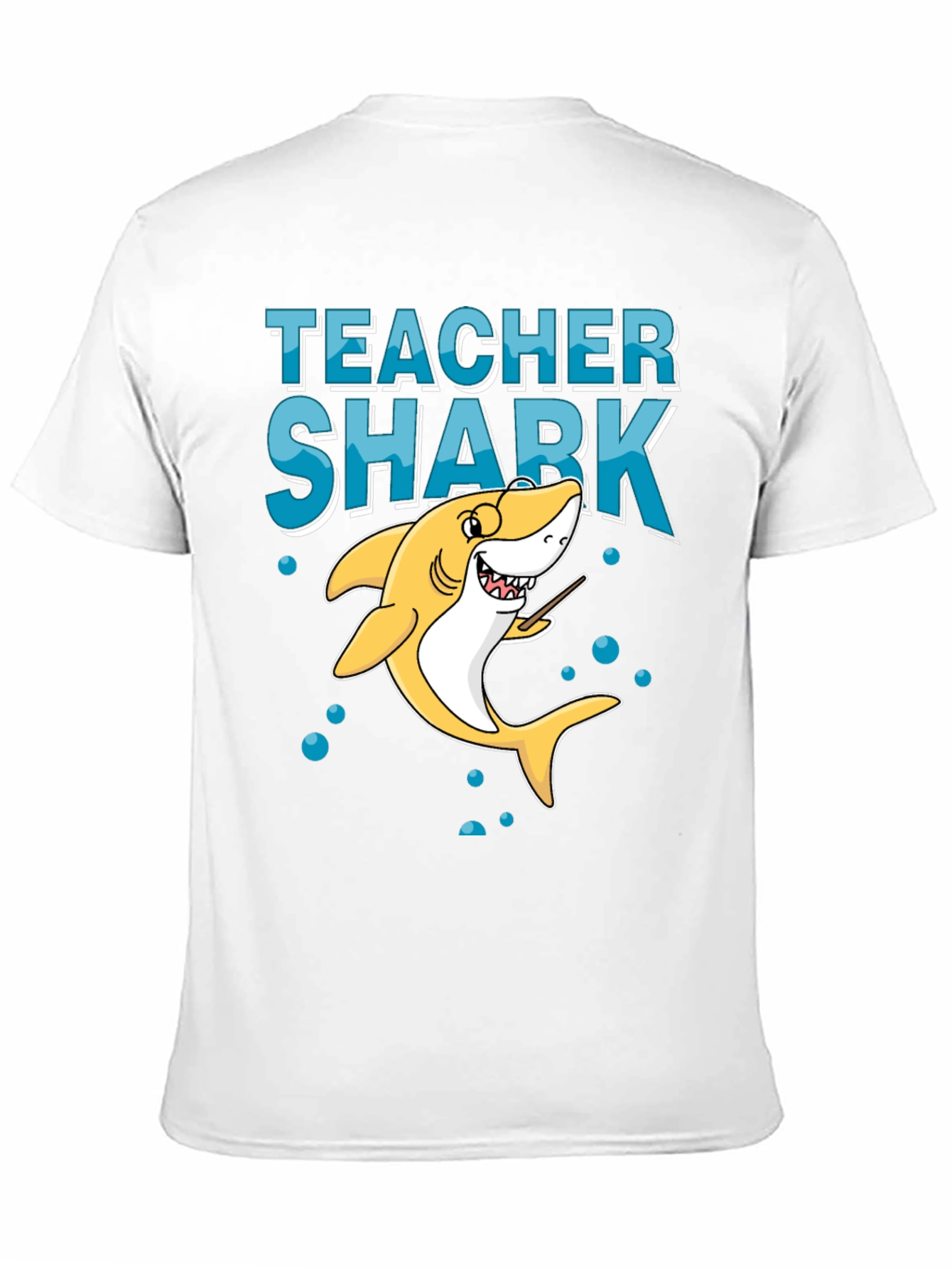 Teacher Shark Graphic Tee - Black Cotton T-Shirt
