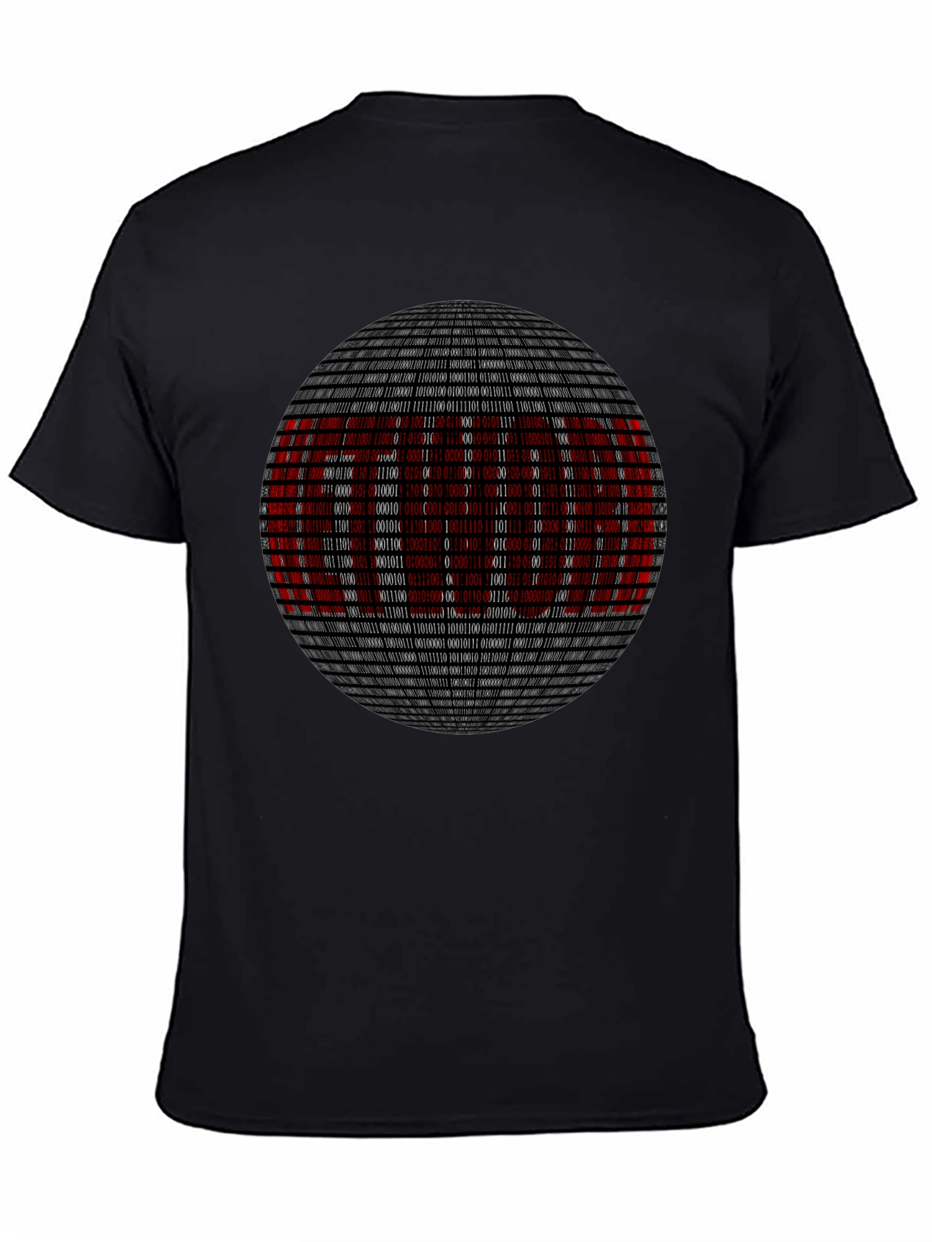 Binary Code Sphere Graphic Tee - Geek Chic