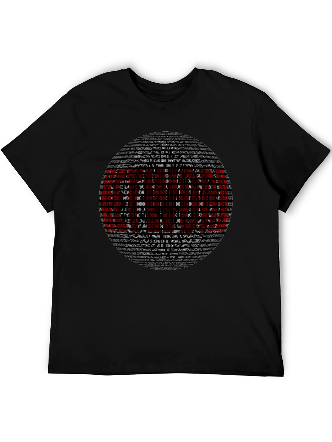 Binary Code Sphere Graphic Tee - Geek Chic