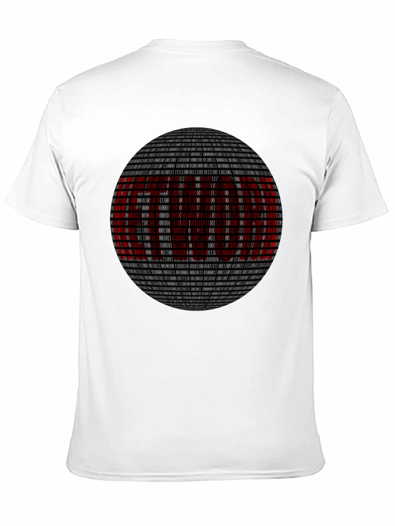 Binary Code Sphere Graphic Tee - Geek Chic