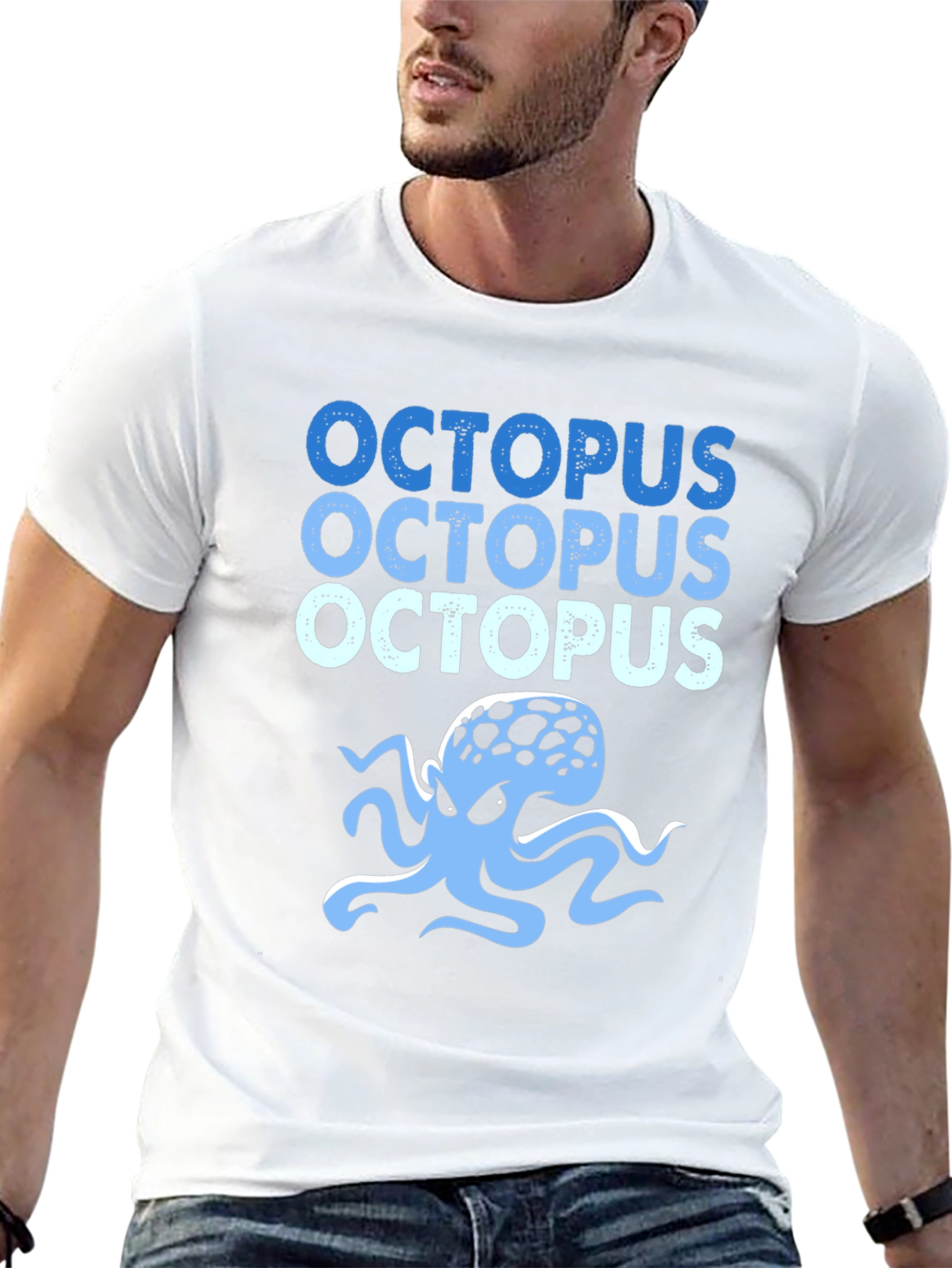 Octopus Graphic Tee - Cool Sea Creature Design
