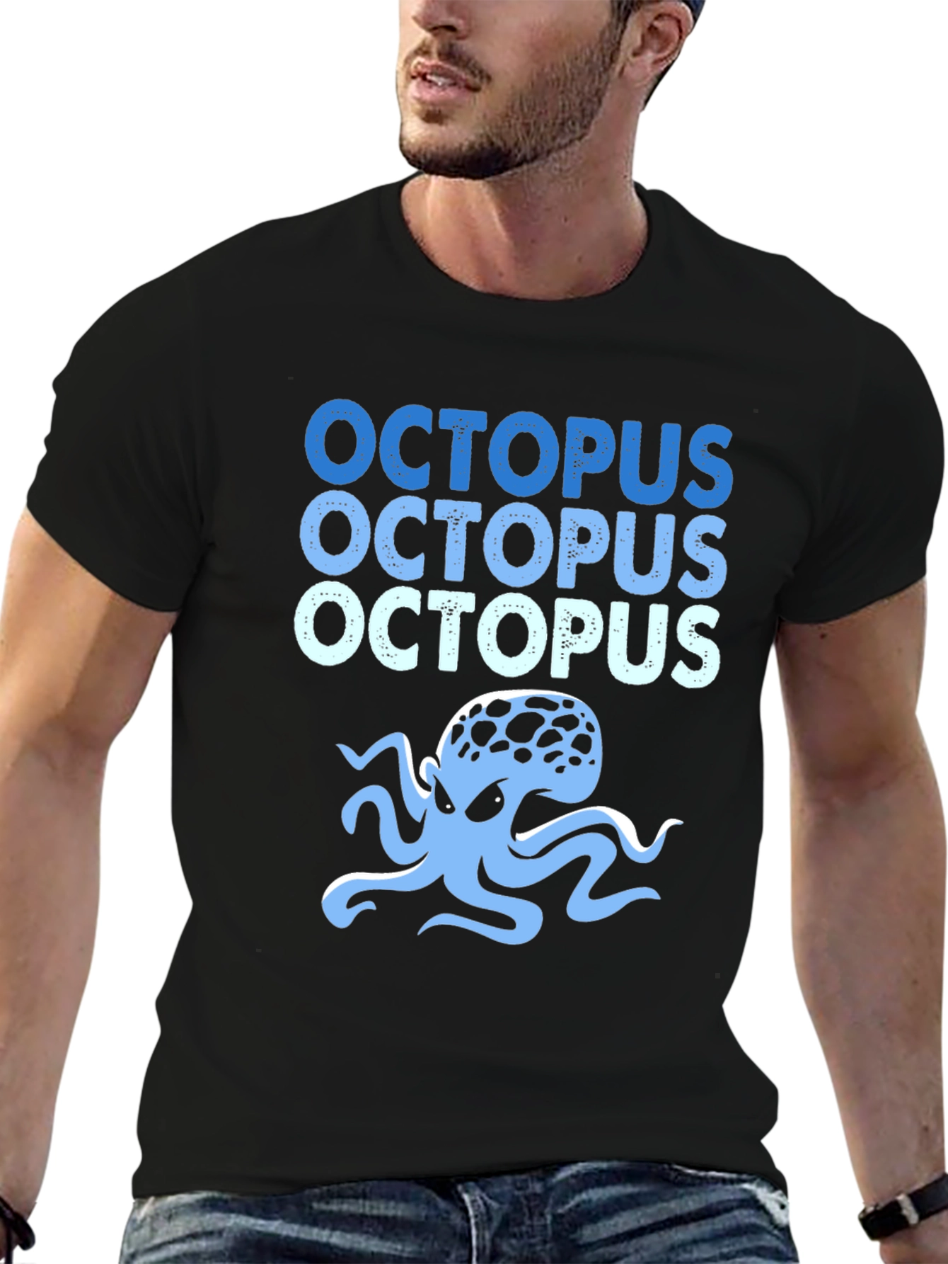 Octopus Graphic Tee - Cool Sea Creature Design