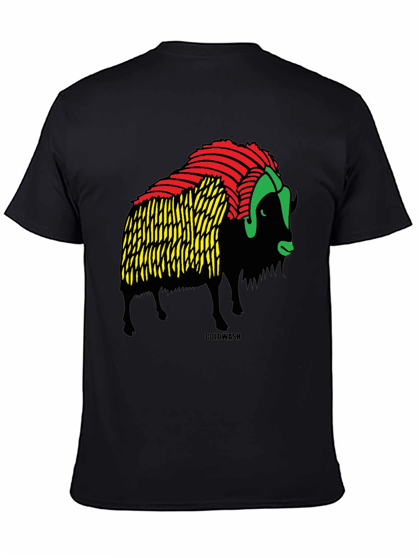Rasta Buffalo Graphic Tee - Coolwash