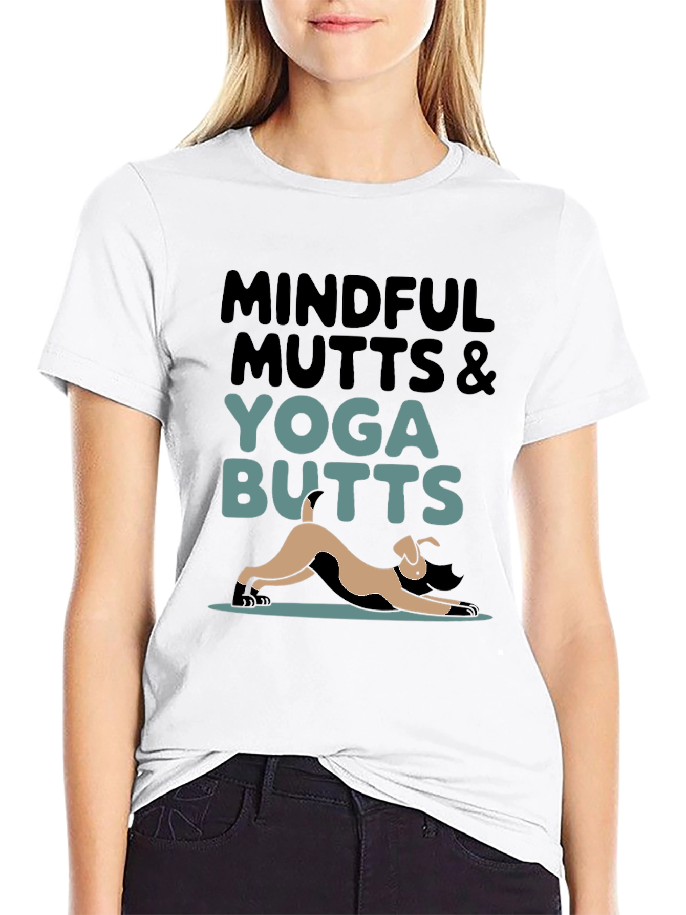 Mindful Mutts & Yoga Butts Graphic Tee