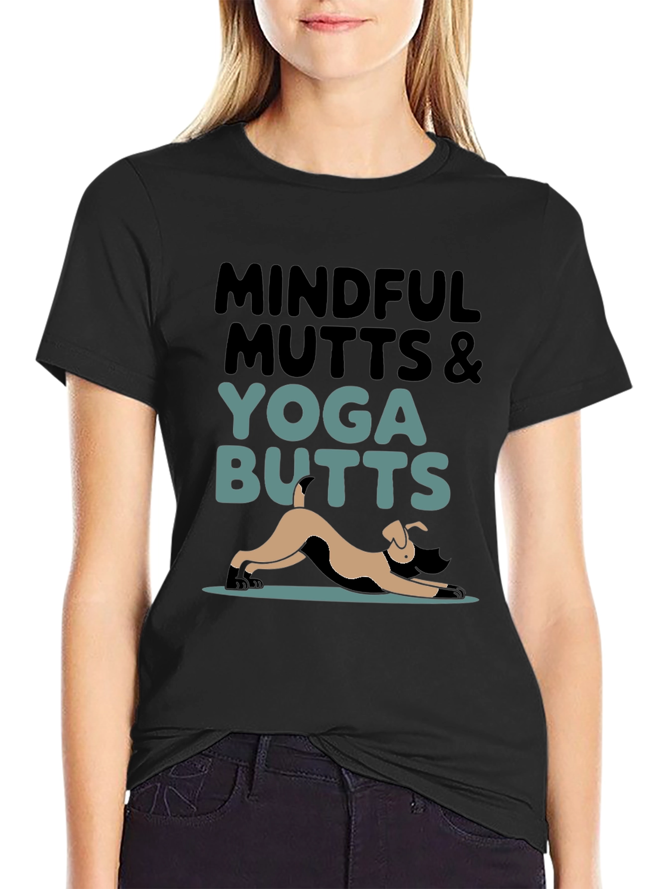 Mindful Mutts & Yoga Butts Graphic Tee