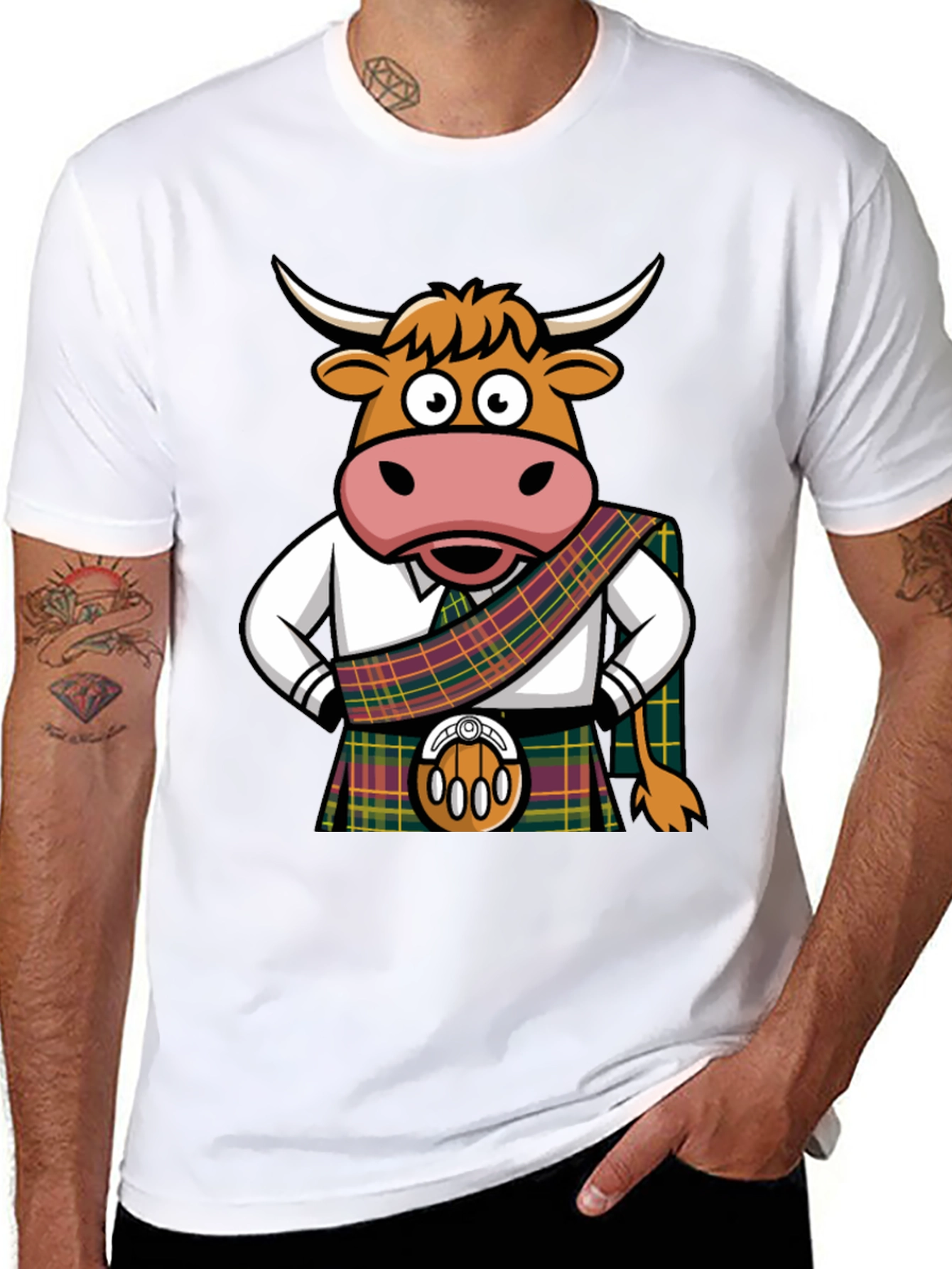 Scottish Cow Kilt T-Shirt