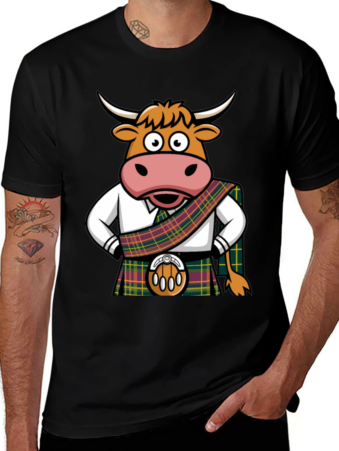 Scottish Cow Kilt T-Shirt