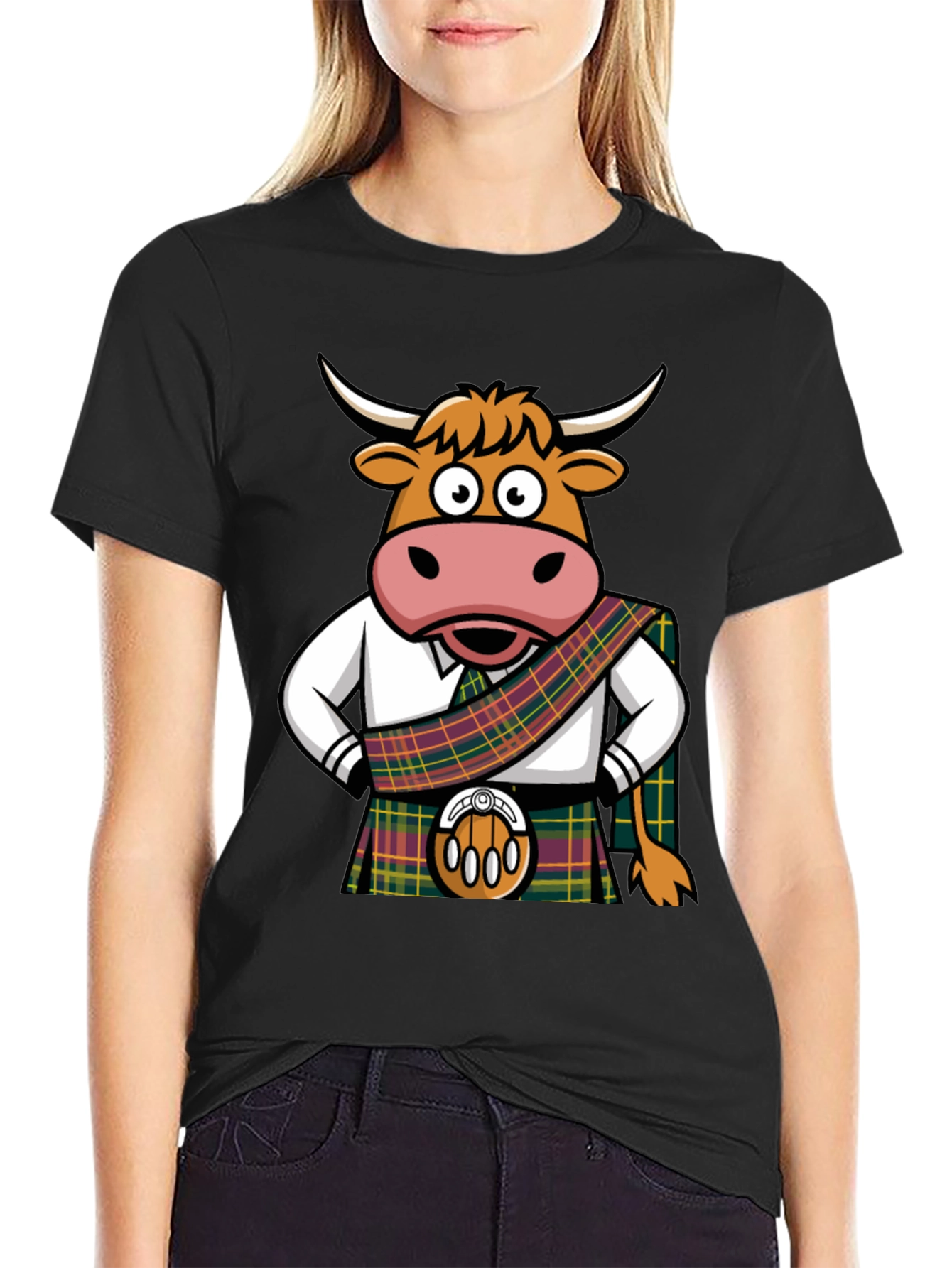 Scottish Cow Kilt T-Shirt