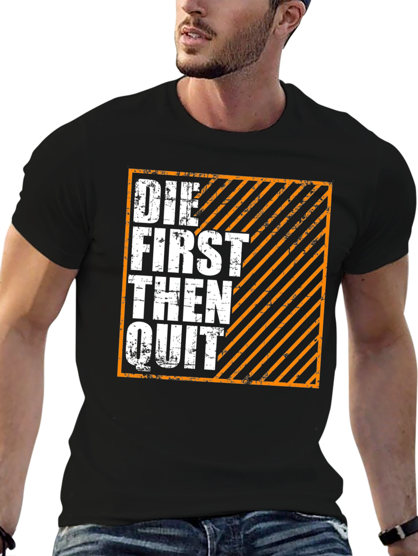 Die First Then Quit Graphic Tee - Black