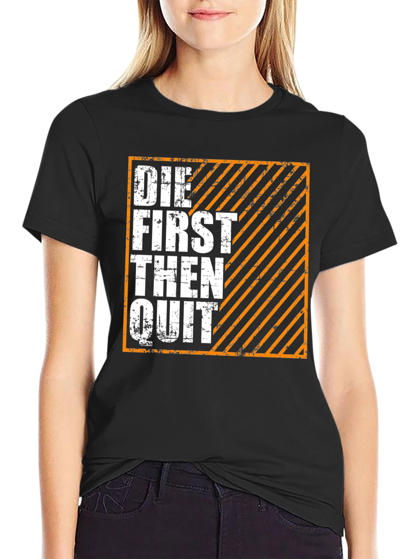 Die First Then Quit Graphic Tee - Black