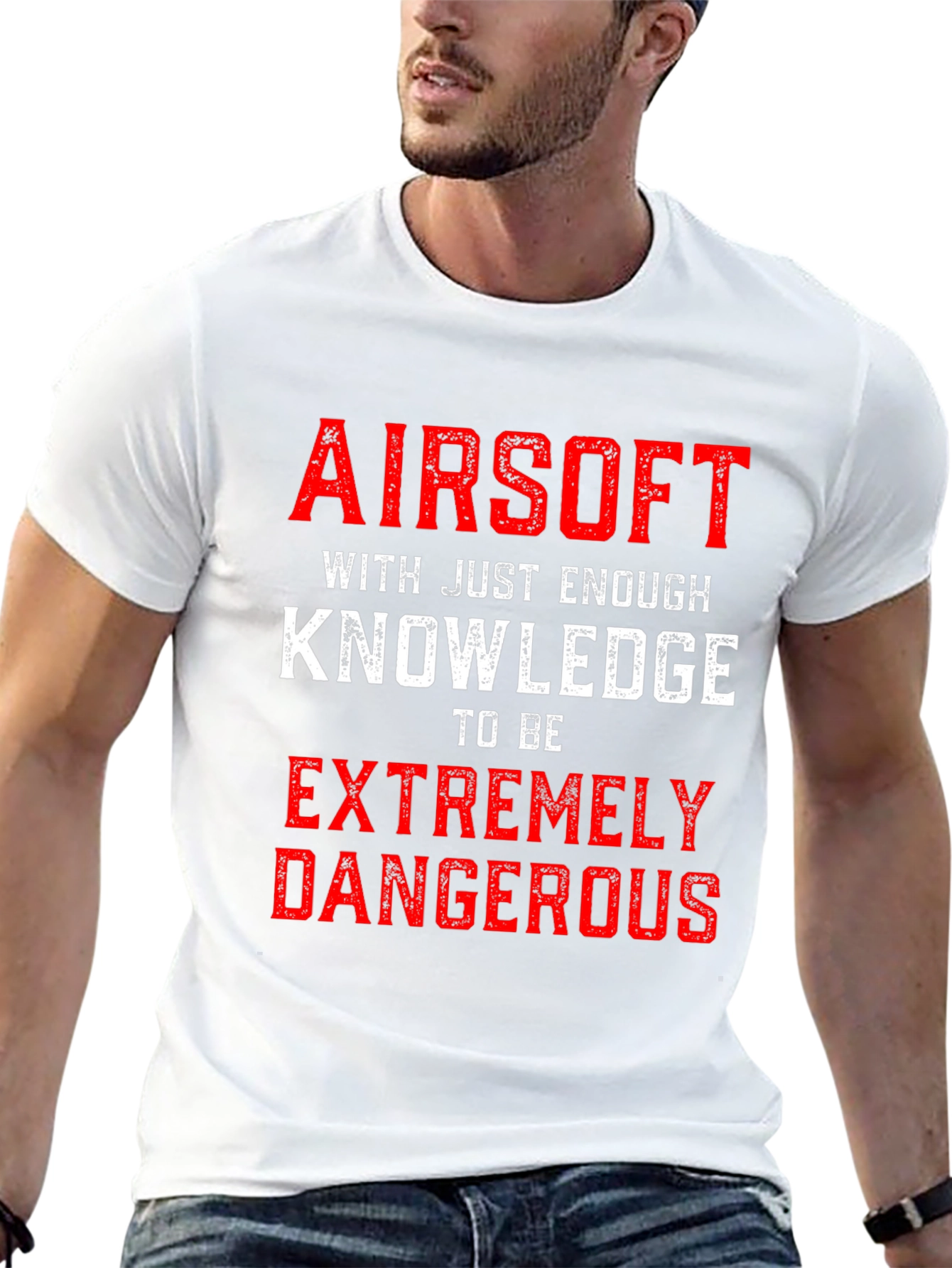 Airsoft Extremely Dangerous Black Graphic Tee