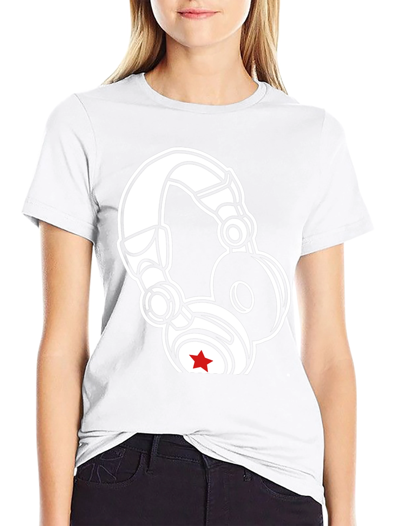 DJ Headphones Graphic T-Shirt - Black