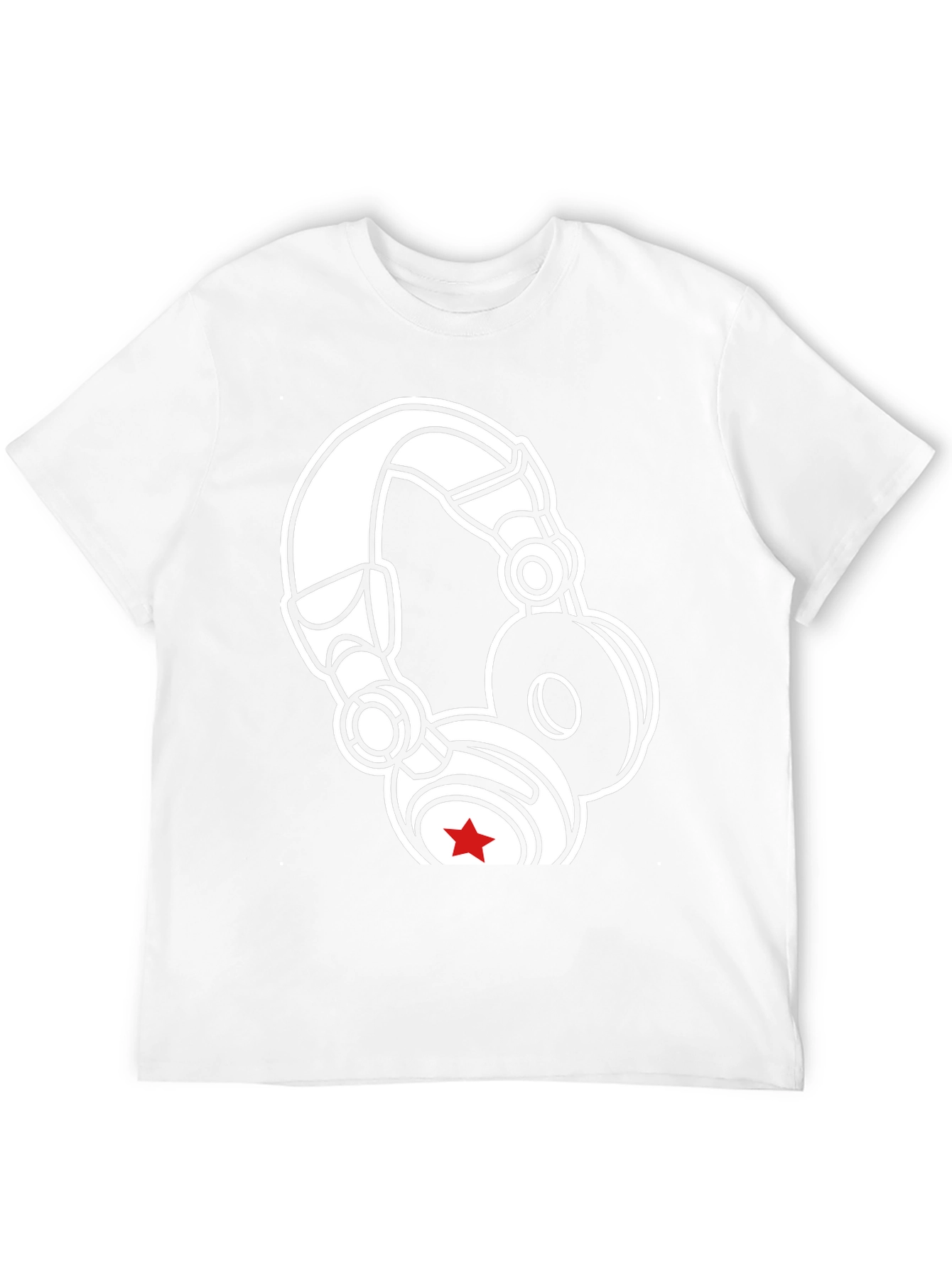 DJ Headphones Graphic T-Shirt - Black