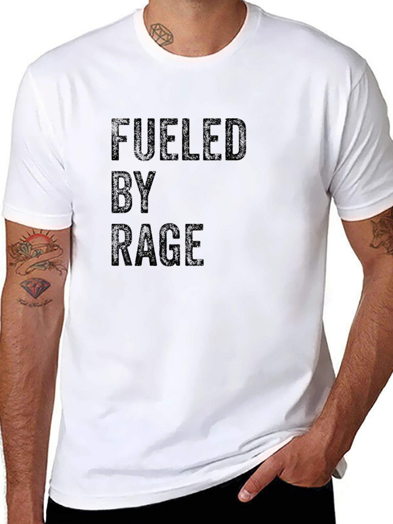 Fueled By Rage Graphic Tee - Black