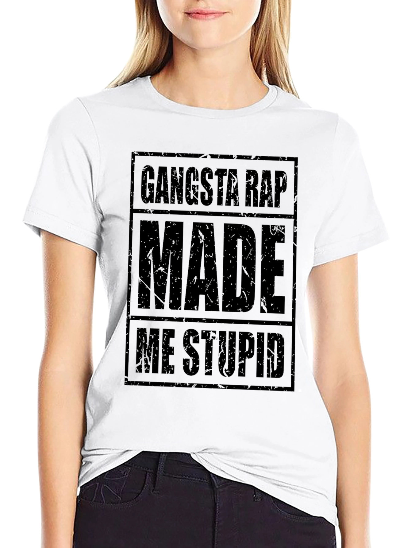 Gangsta Rap Made Me Stupid Graphic Tee