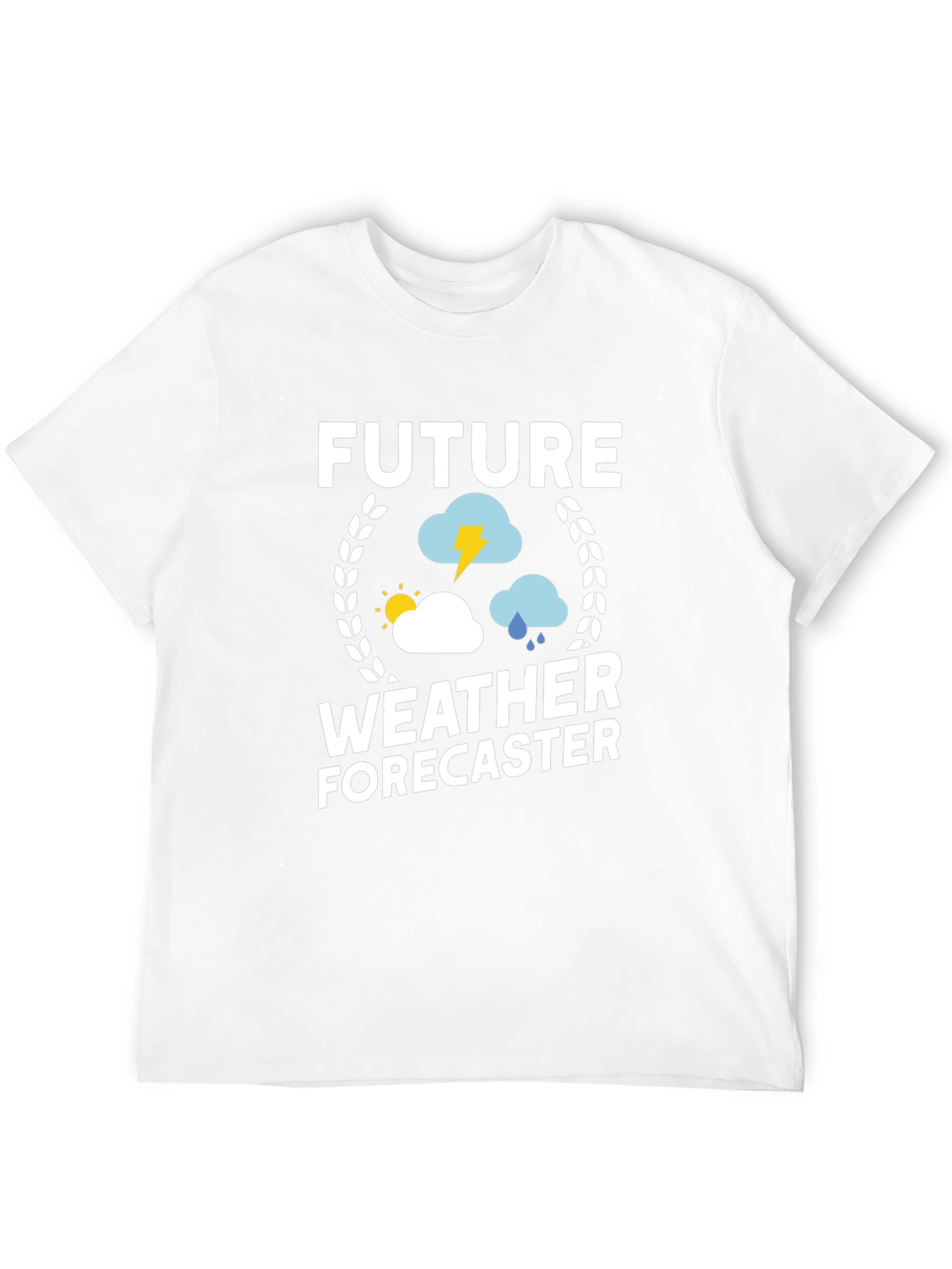 Future Weather Forecaster Black Graphic Tee Shirt