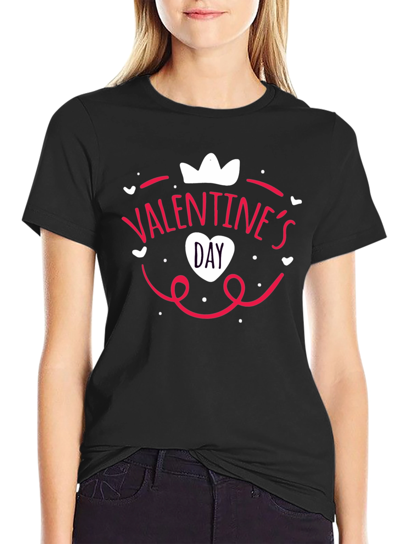 Valentines Day Black T-Shirt