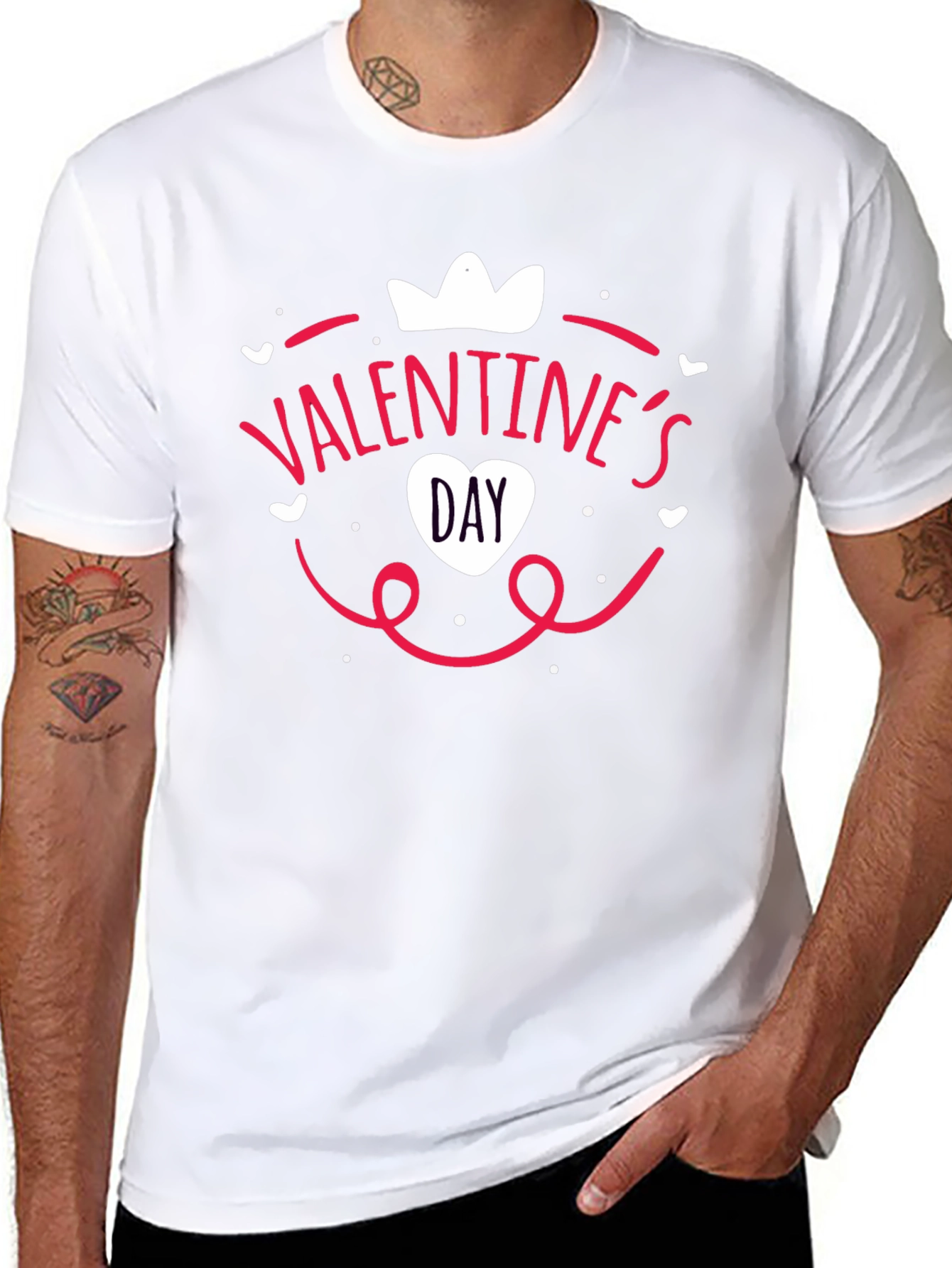 Valentines Day Black T-Shirt
