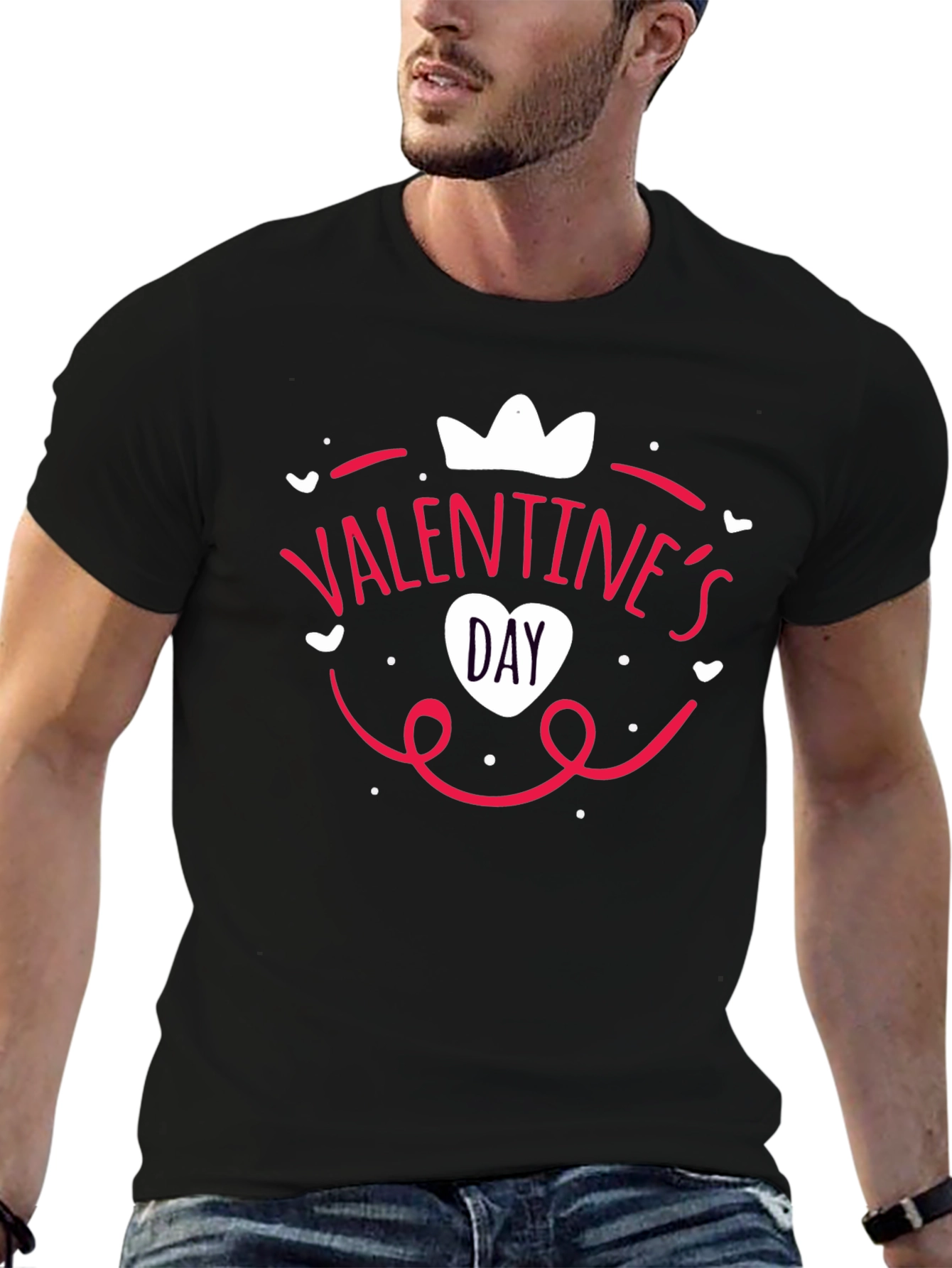Valentines Day Black T-Shirt