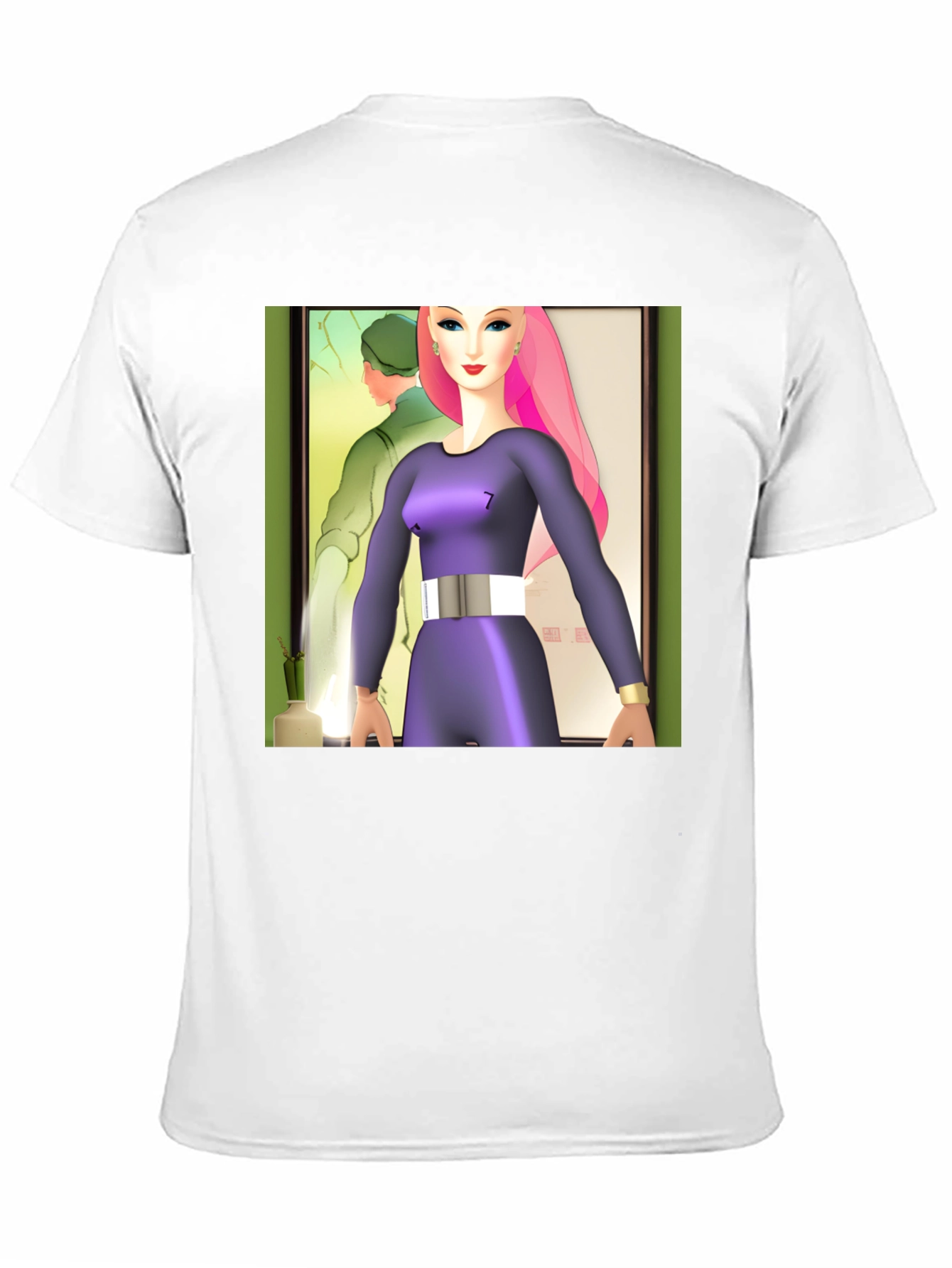 Abstract Art T-Shirt: Retro-Futuristic Style