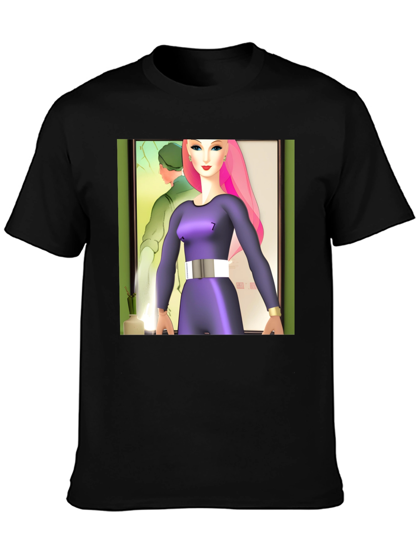 Abstract Art T-Shirt: Retro-Futuristic Style