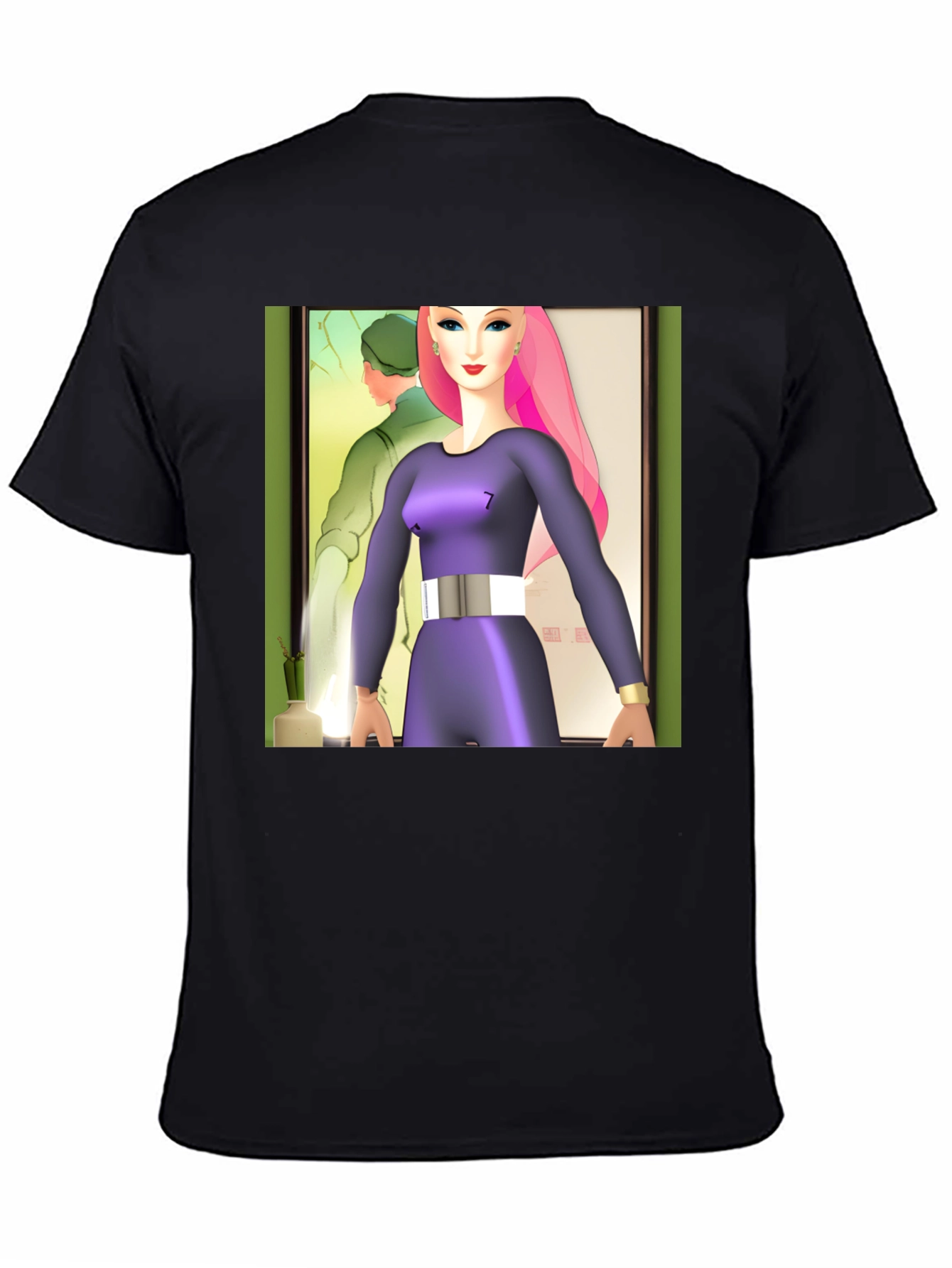 Abstract Art T-Shirt: Retro-Futuristic Style