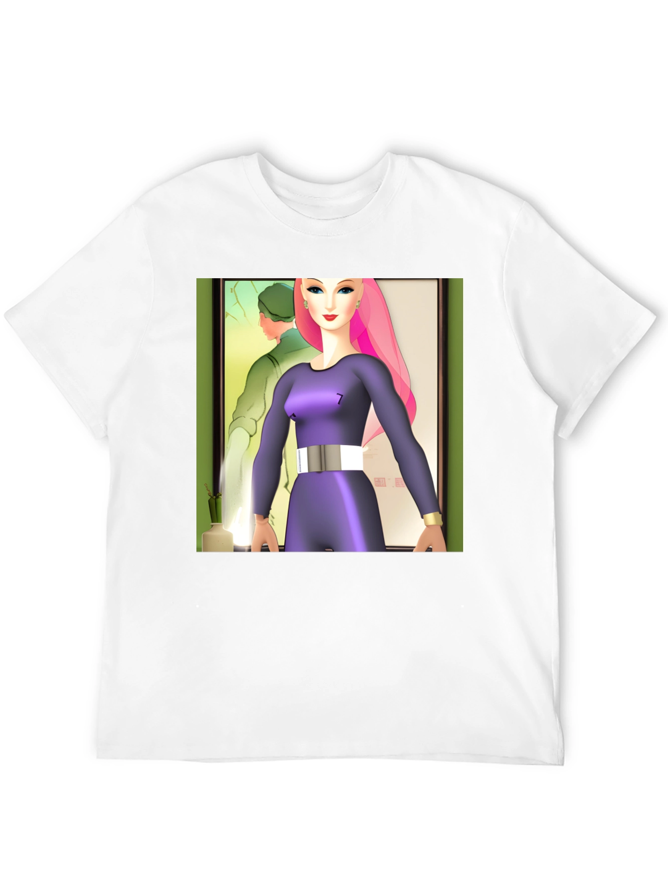 Abstract Art T-Shirt: Retro-Futuristic Style
