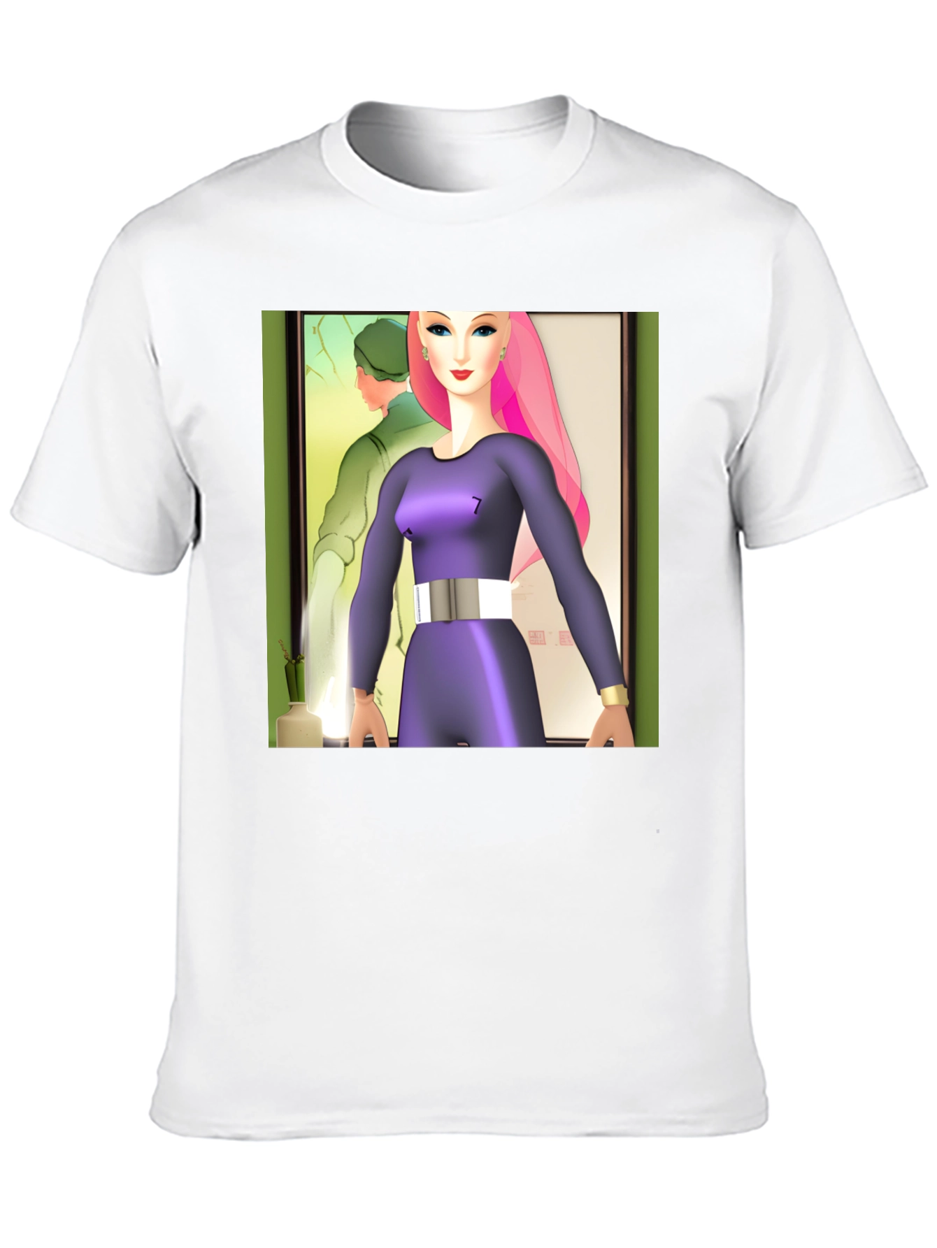 Abstract Art T-Shirt: Retro-Futuristic Style