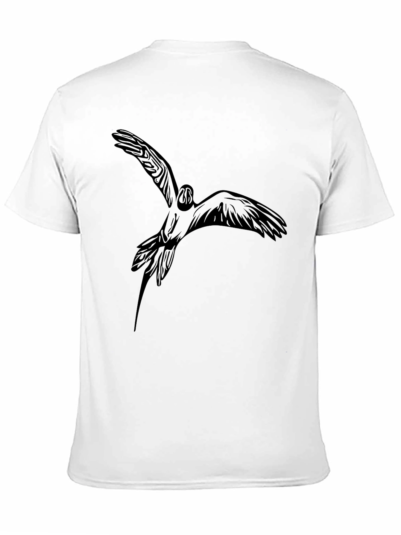 Black Bird Graphic Tee - Stylish Mens Casual T-Shirt