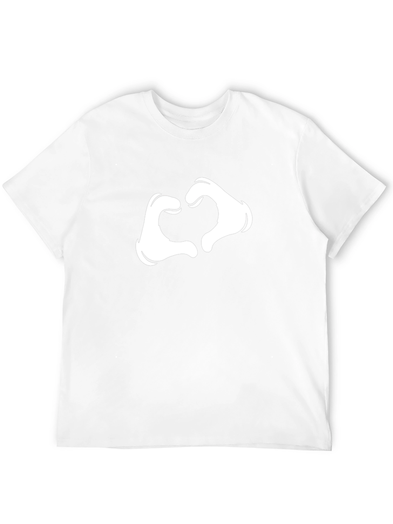 Heart Hands Graphic Tee - Modern Black T-Shirt