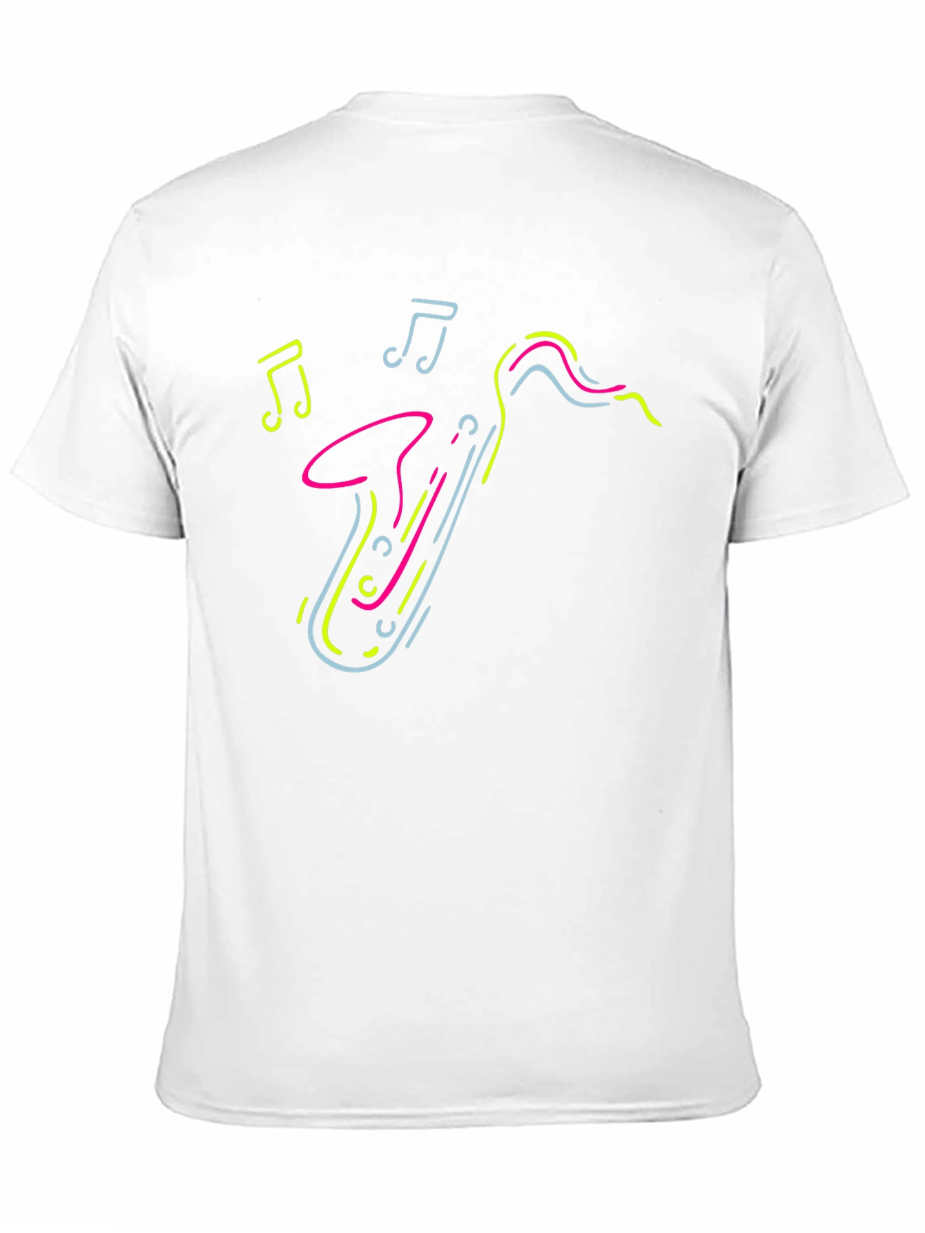 Neon Saxophone Graphic Tee - Cool Music Lover T-Shirt