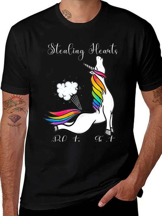 Stealing Hearts Unicorn T-Shirt - Rainbow Farts
