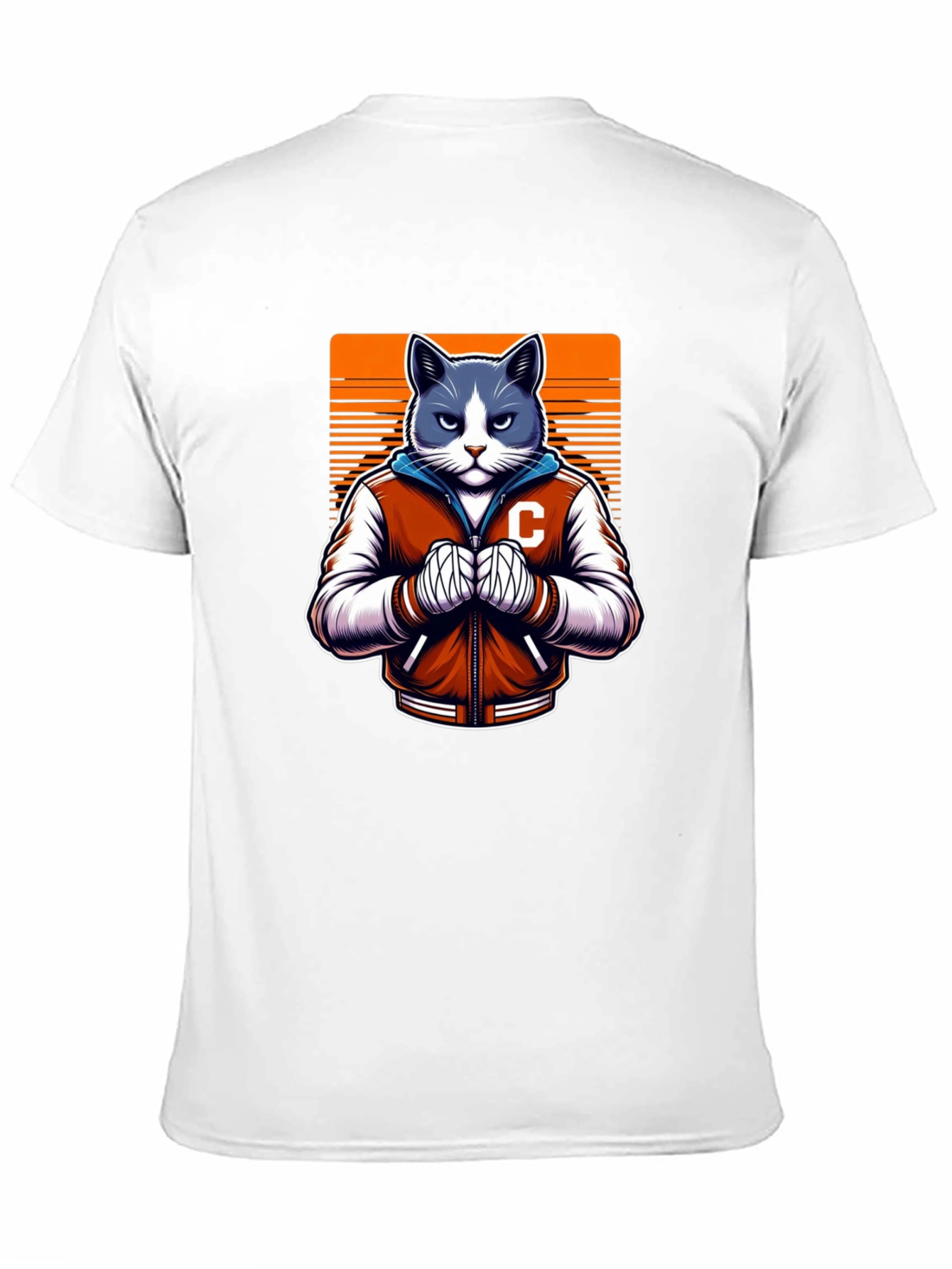 Cool Cat College Jacket Graphic Tee