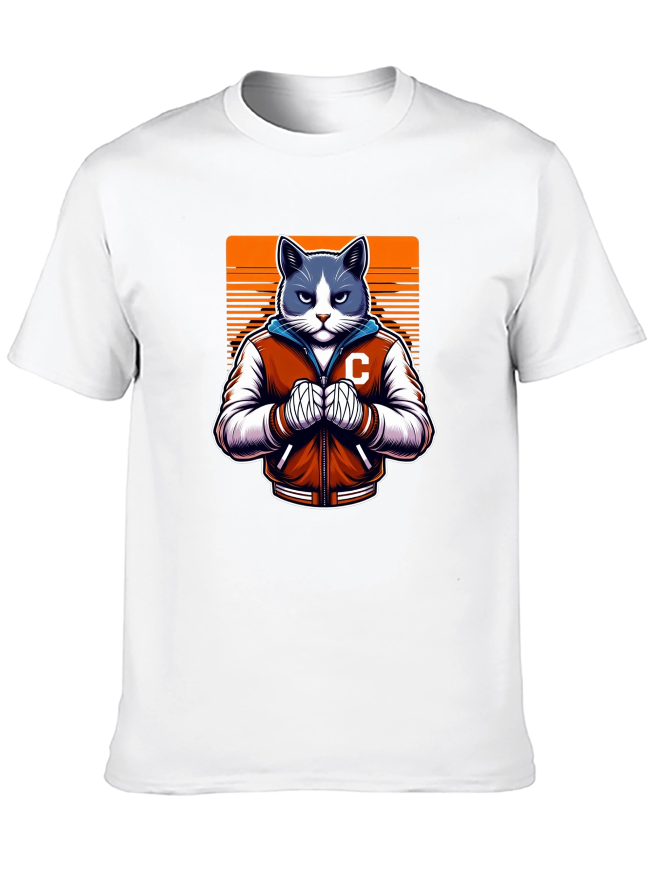 Cool Cat College Jacket Graphic Tee