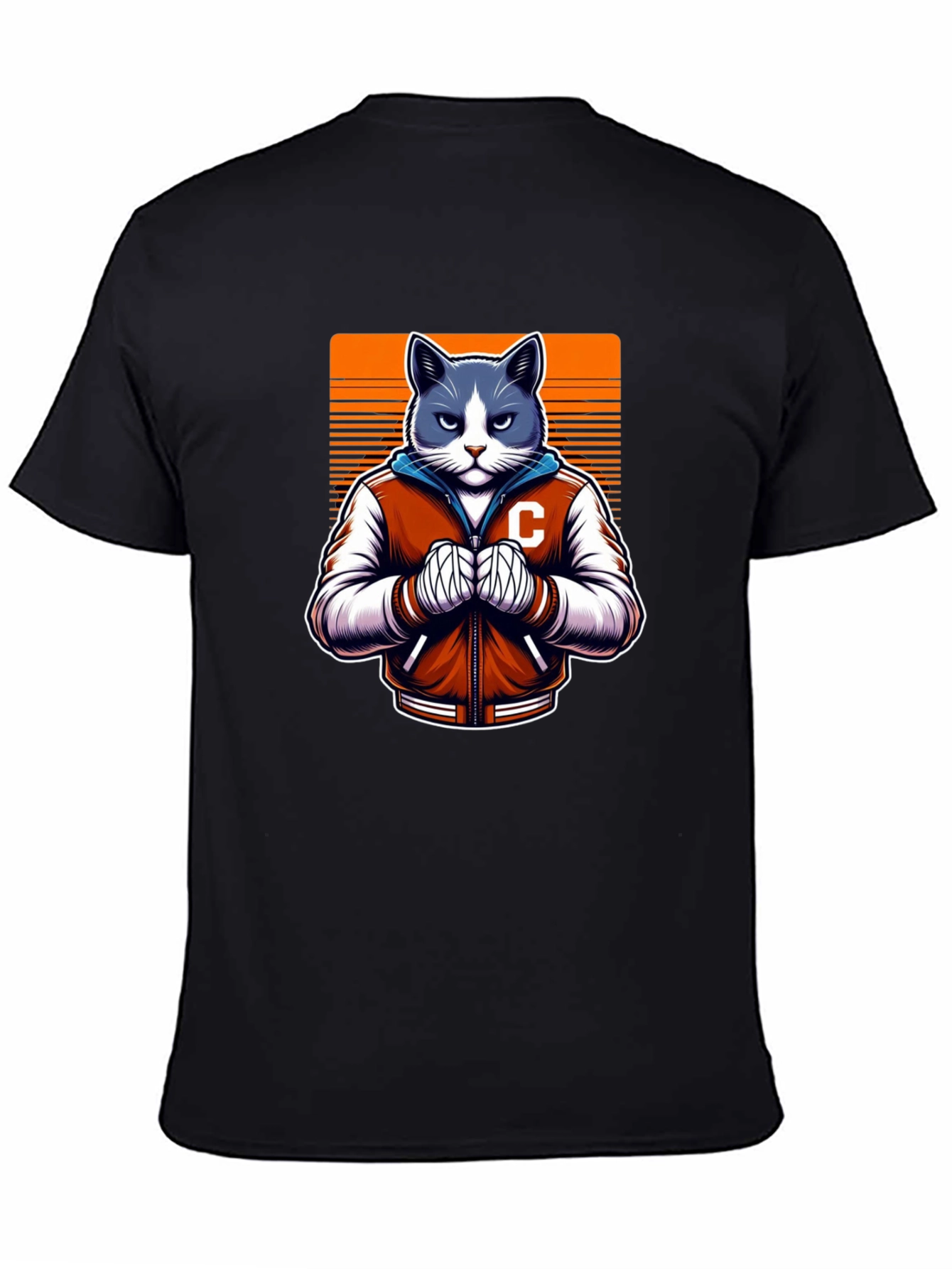 Cool Cat College Jacket Graphic Tee