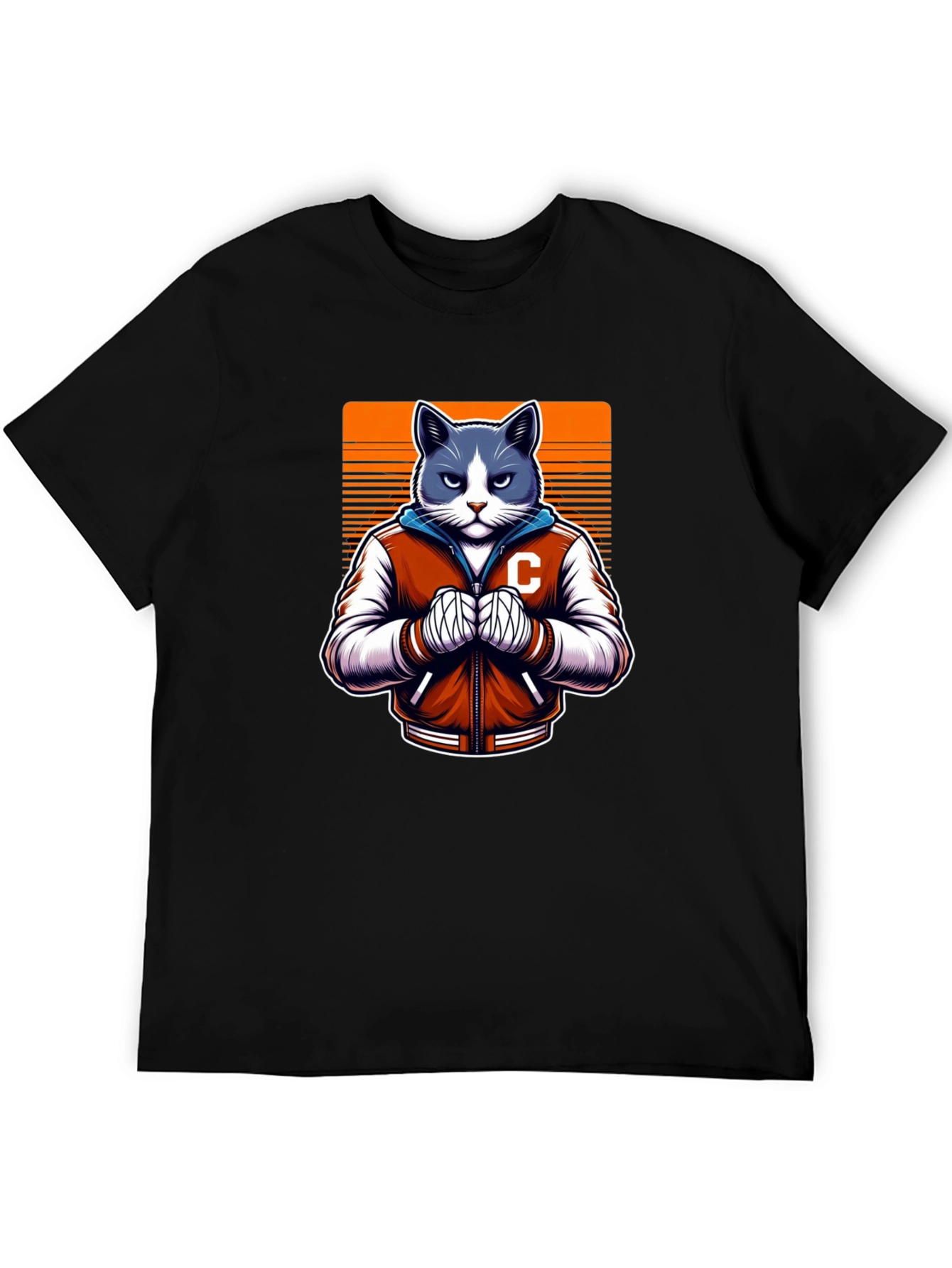 Cool Cat College Jacket Graphic Tee