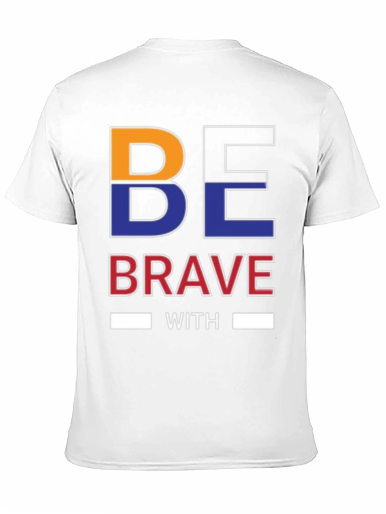 Be Brave Graphic Print Black T-Shirt