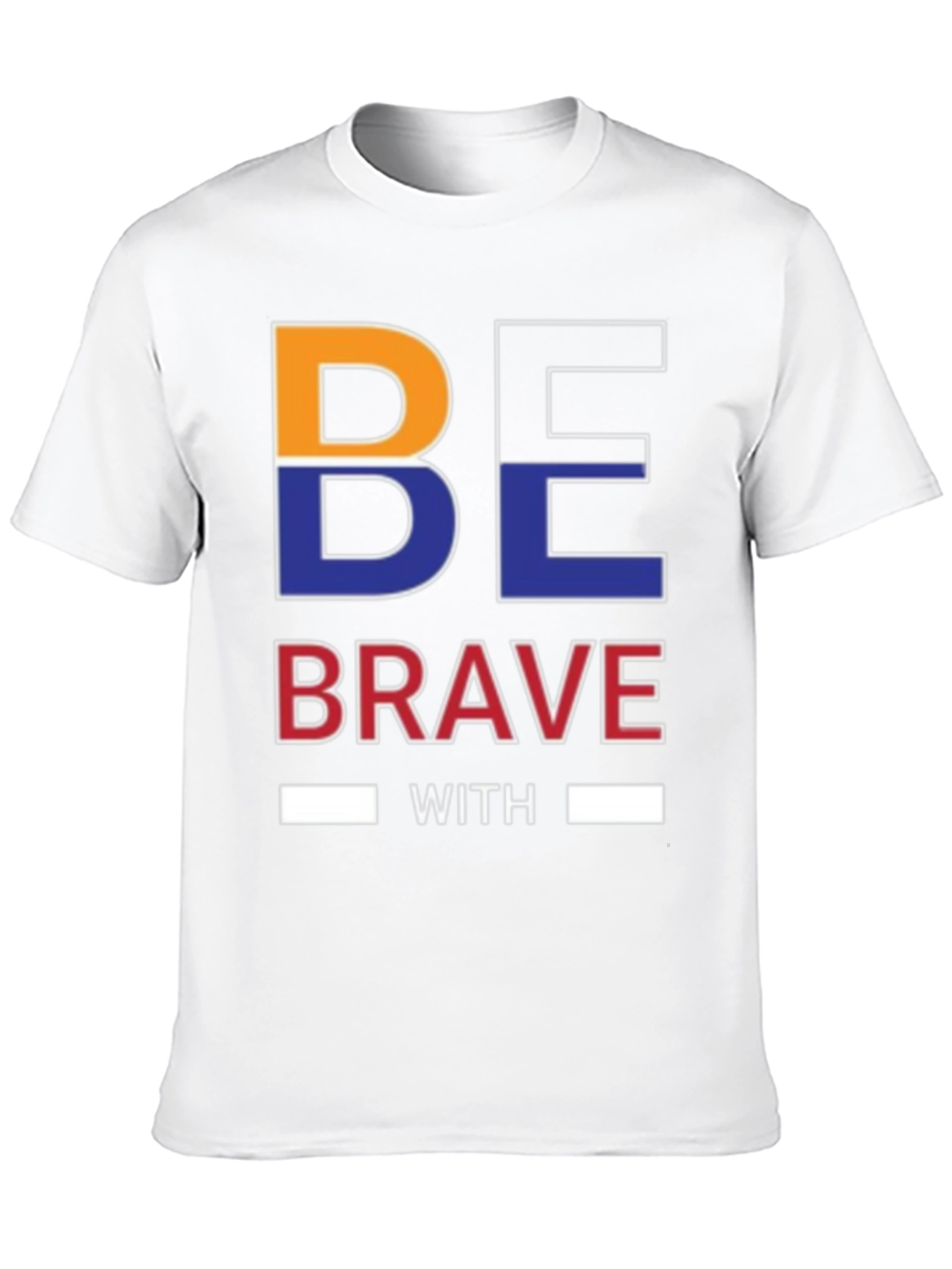 Be Brave Graphic Print Black T-Shirt