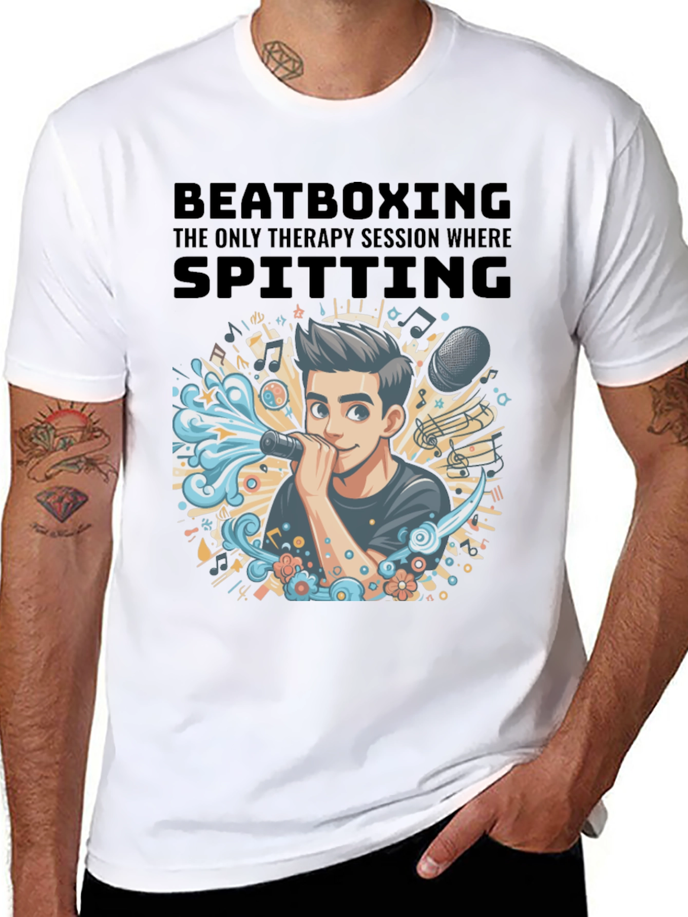 Beatboxing Therapy Session Graphic T-Shirt