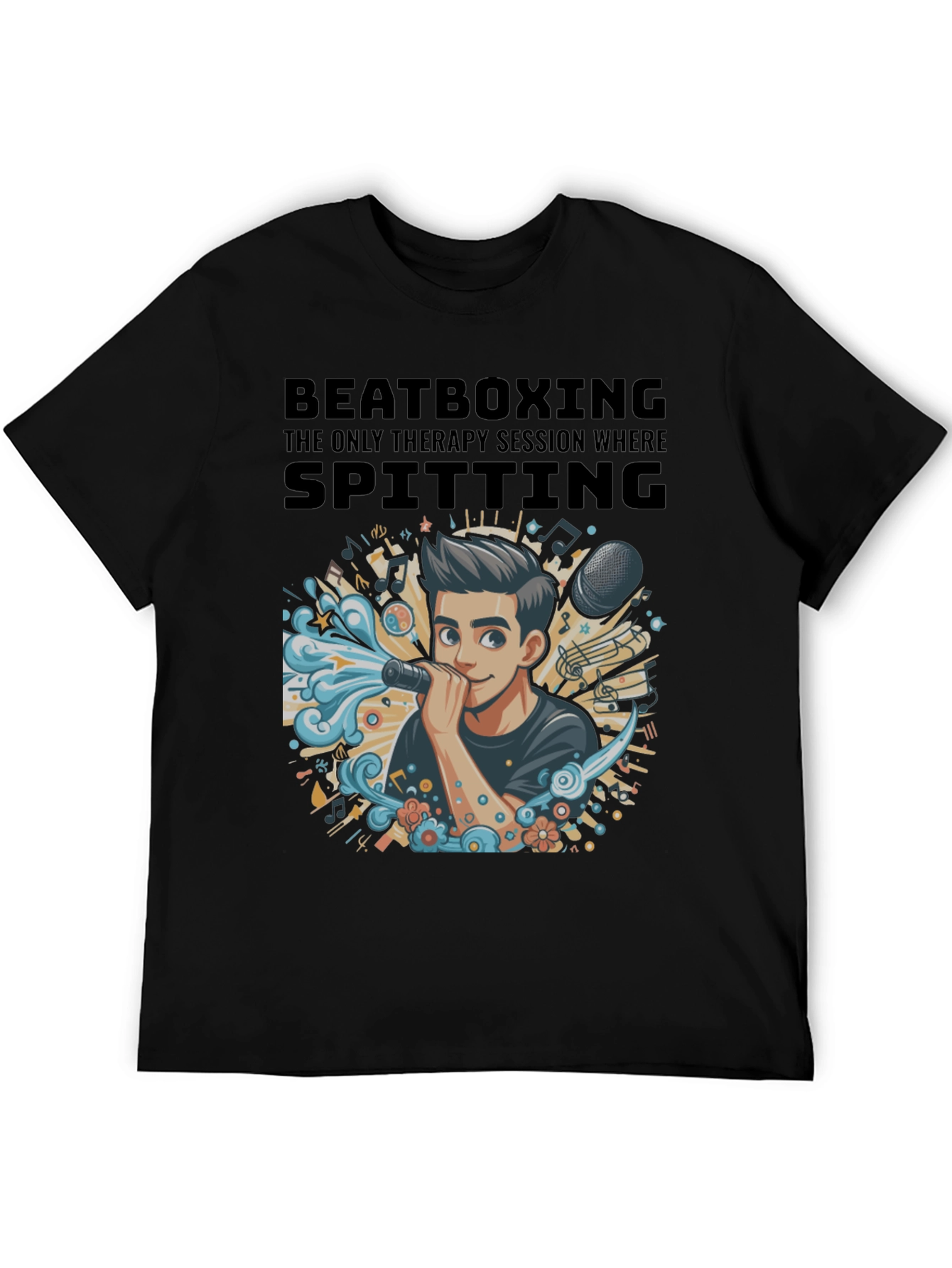 Beatboxing Therapy Session Graphic T-Shirt
