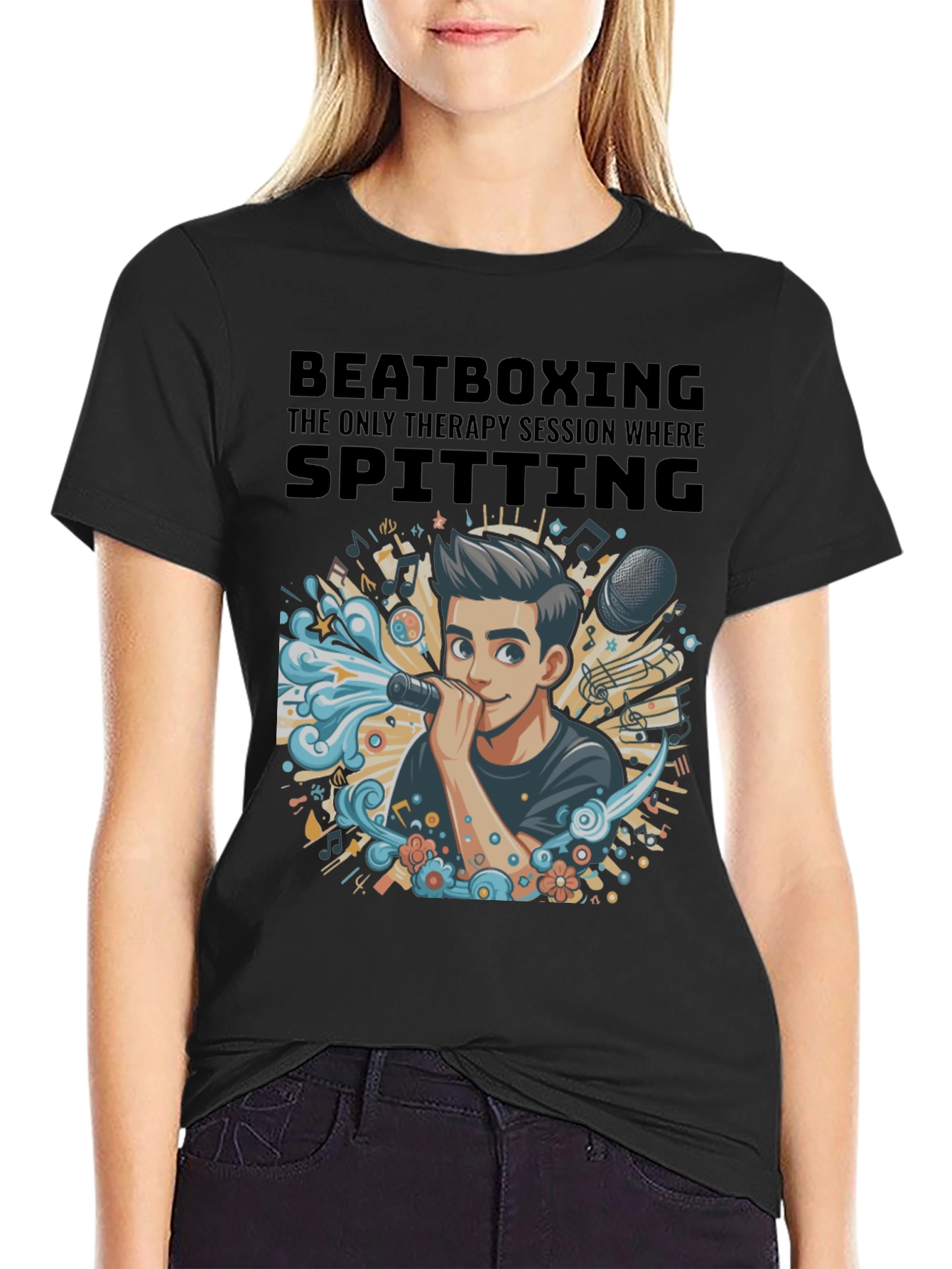 Beatboxing Therapy Session Graphic T-Shirt
