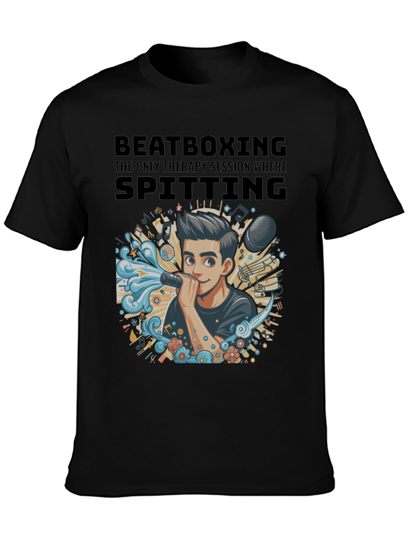 Beatboxing Therapy Session Graphic T-Shirt