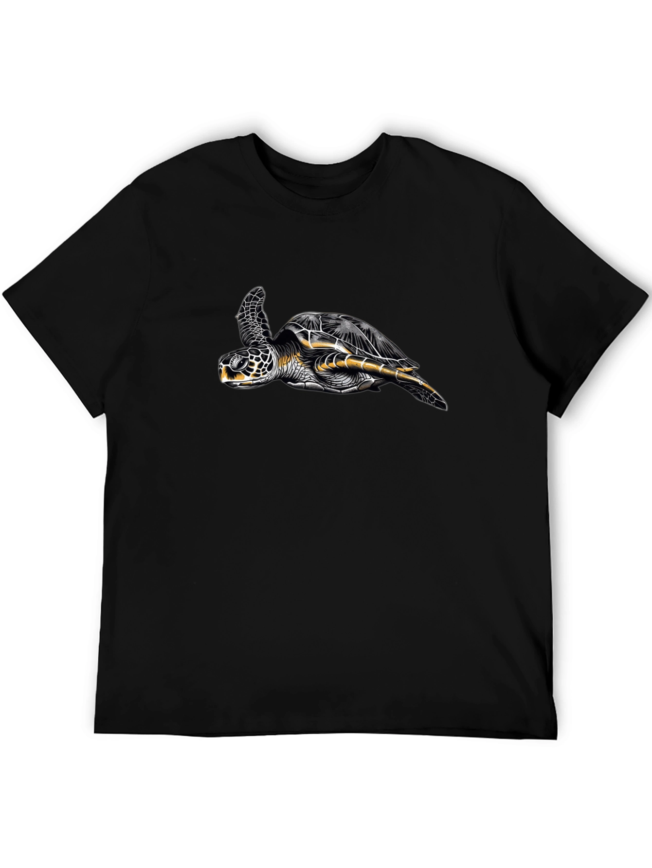 Turtle Graphic Black T-Shirt