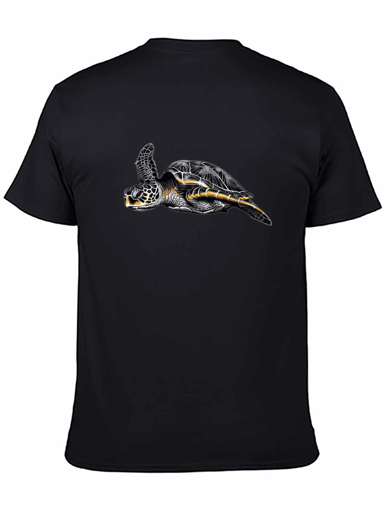 Turtle Graphic Black T-Shirt
