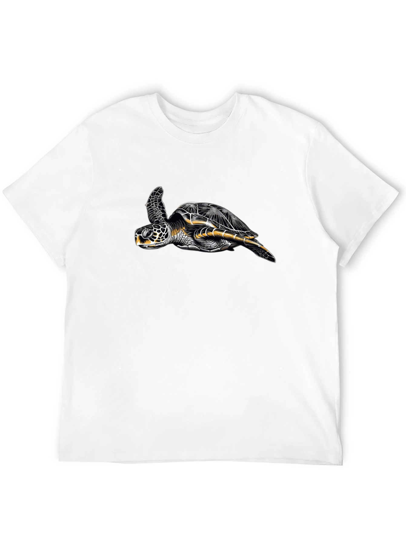 Turtle Graphic Black T-Shirt