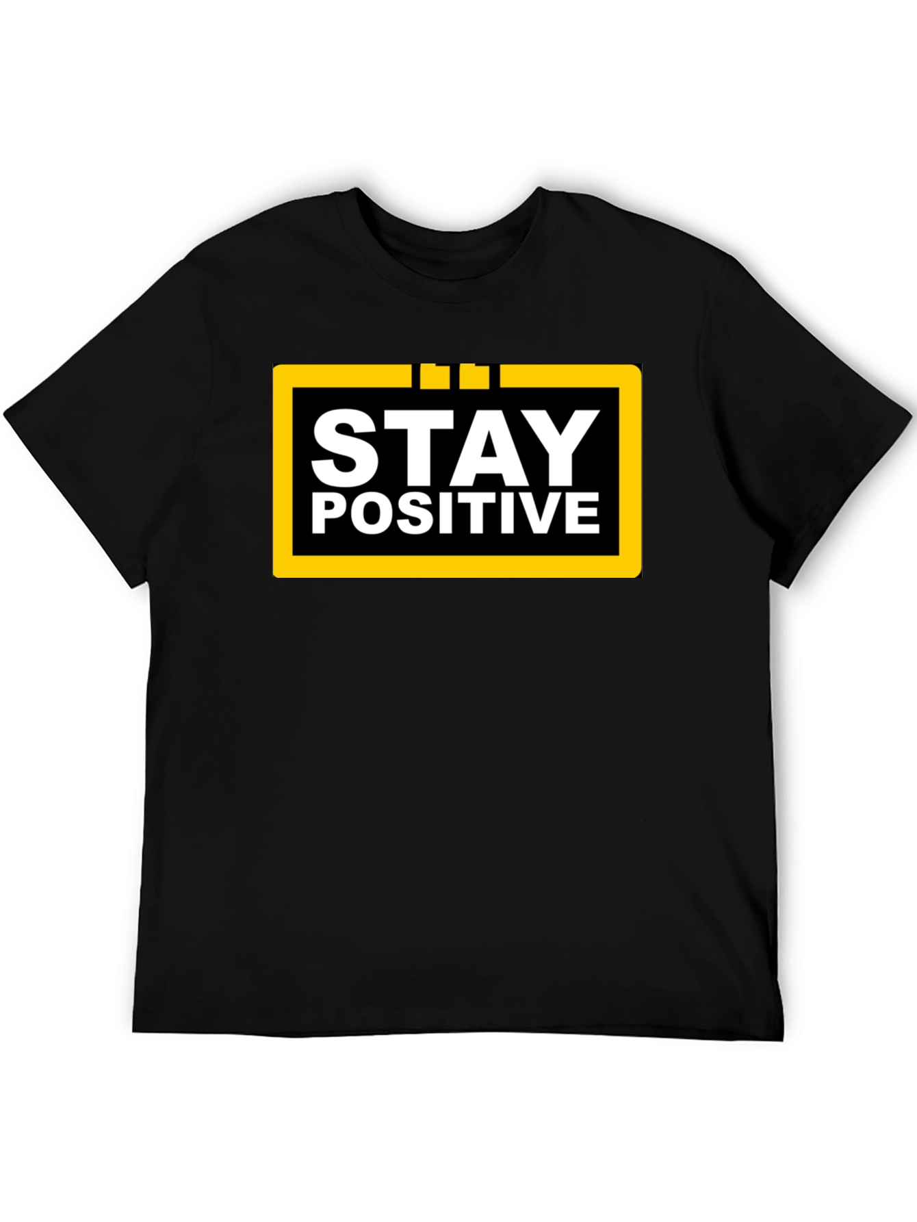 Stay Positive Graphic T-Shirt - Black