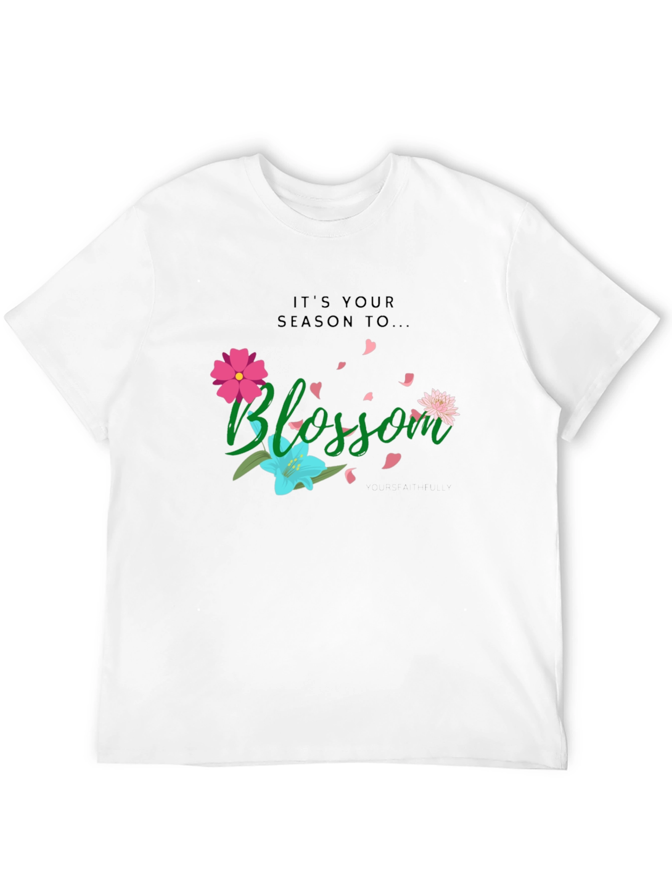 Blossom Graphic T-Shirt - Black