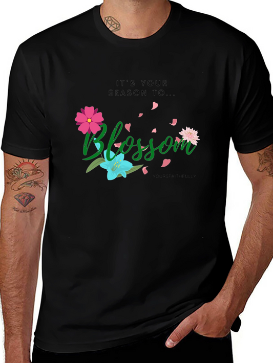 Blossom Graphic T-Shirt - Black