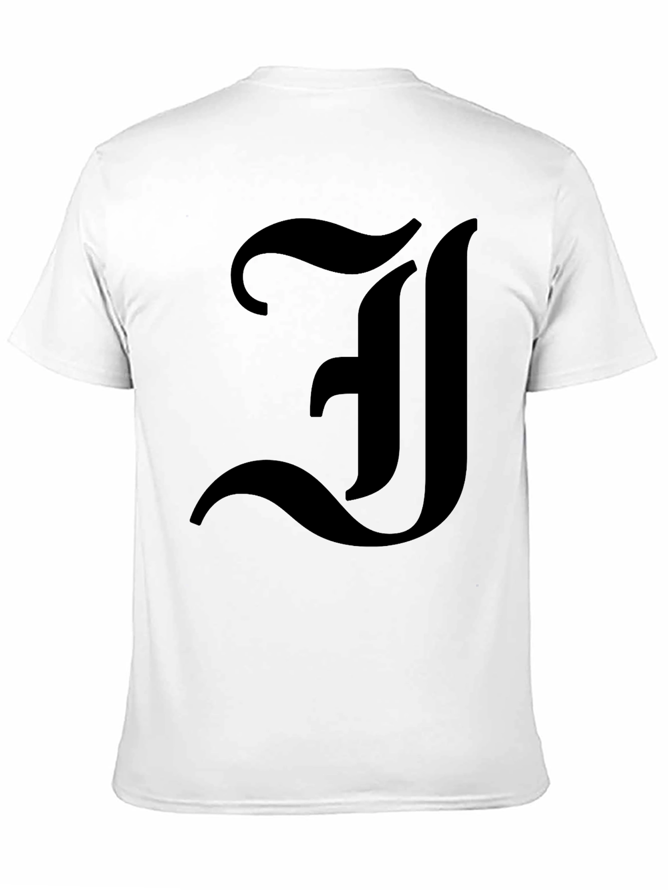 Bold Initial J Graphic T-Shirt